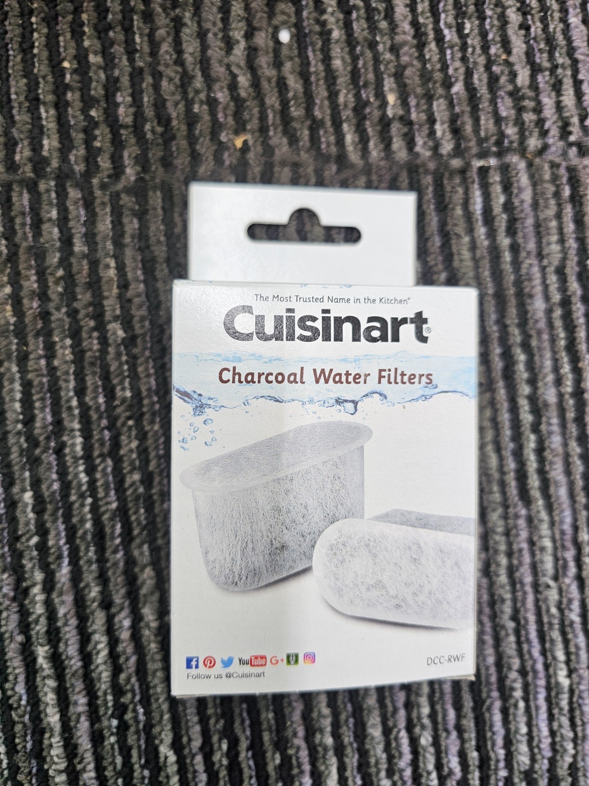 (QTY 12) Cuisinart DCC-RWF Replacement Charcoal Water Filter White