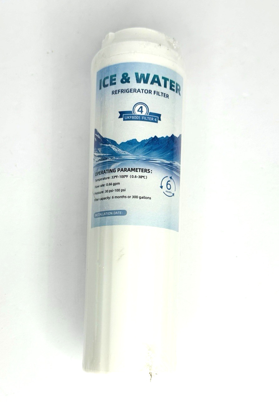 NEW! Ice & Water Refrigerator Filter 4 UKF8001 Lasts 6 Months Factory Sealed