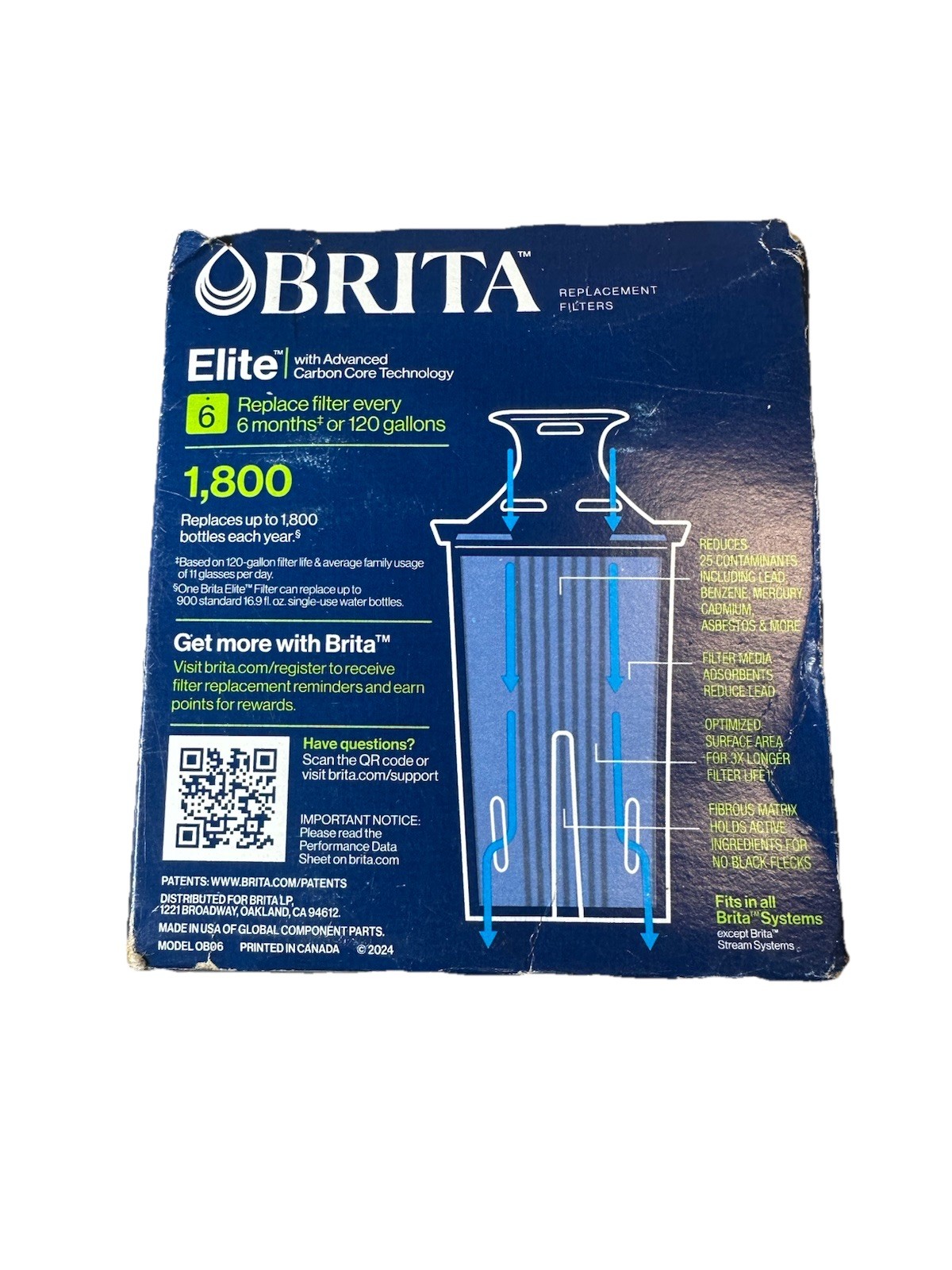 Brita Elite Replacement Water Filter 2 Pack, New and Sealed