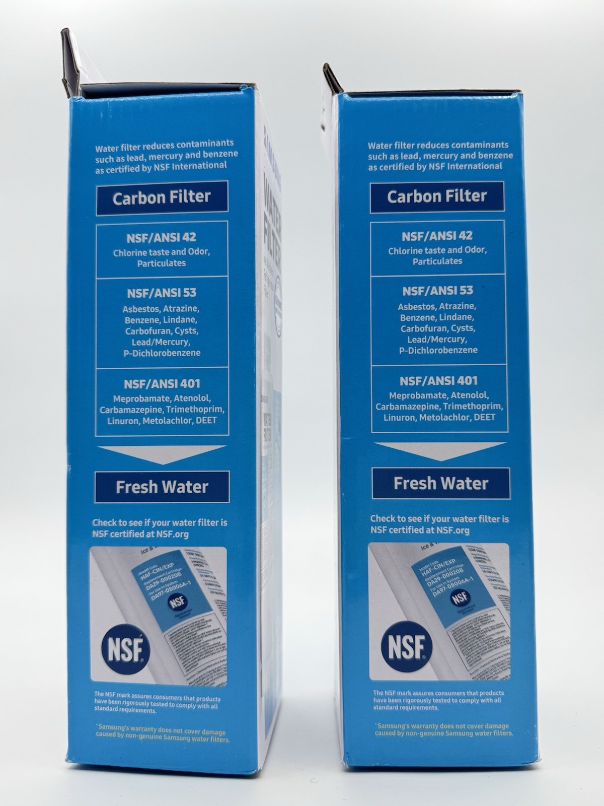 2 PACK Genuine Samsung DA29-00020B HAF-CIN/EXP Refrigerator Water Filter (New)