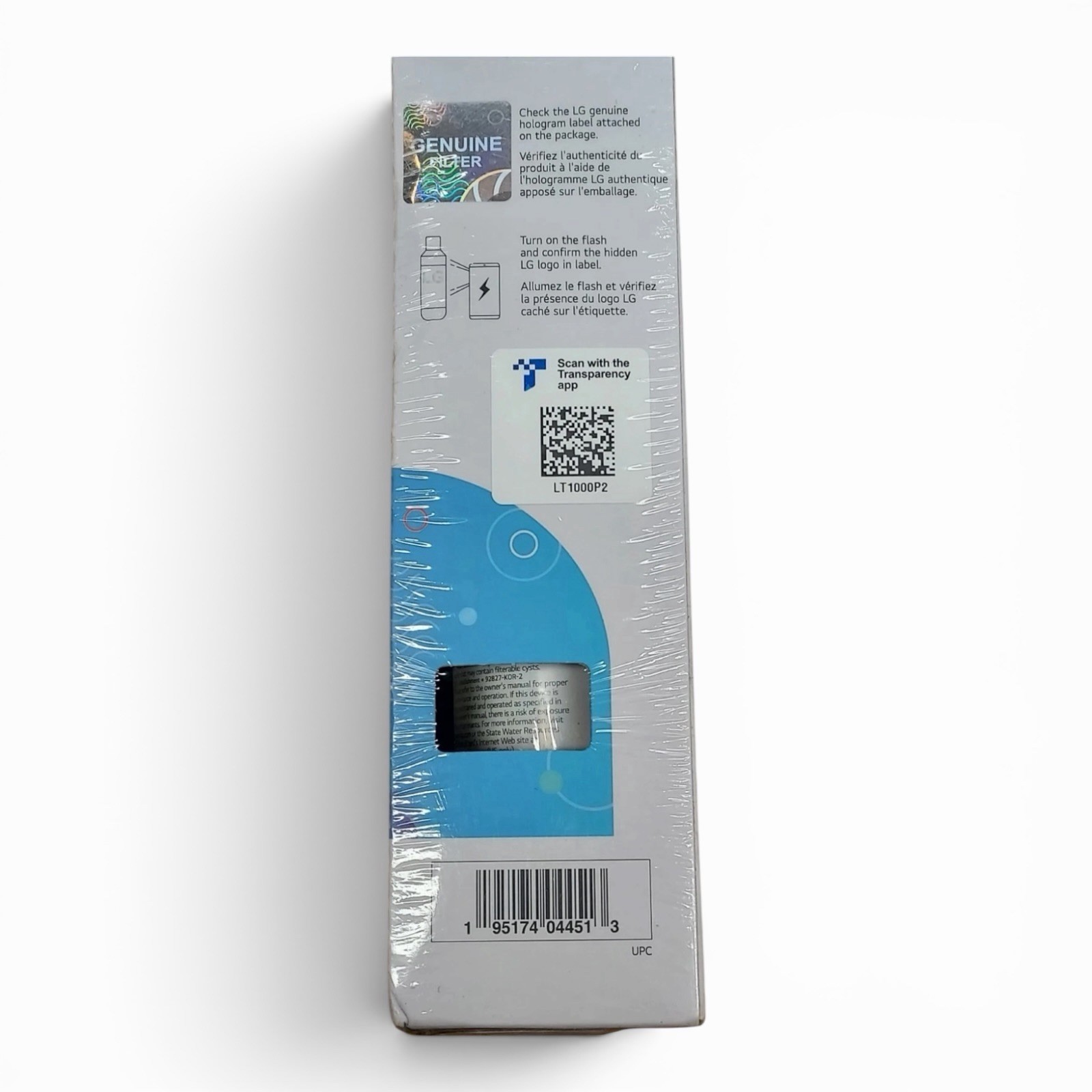 2Pk LG Refrigerator Water Filter LT1000P2 Replacement Cartridge Genuine OEM