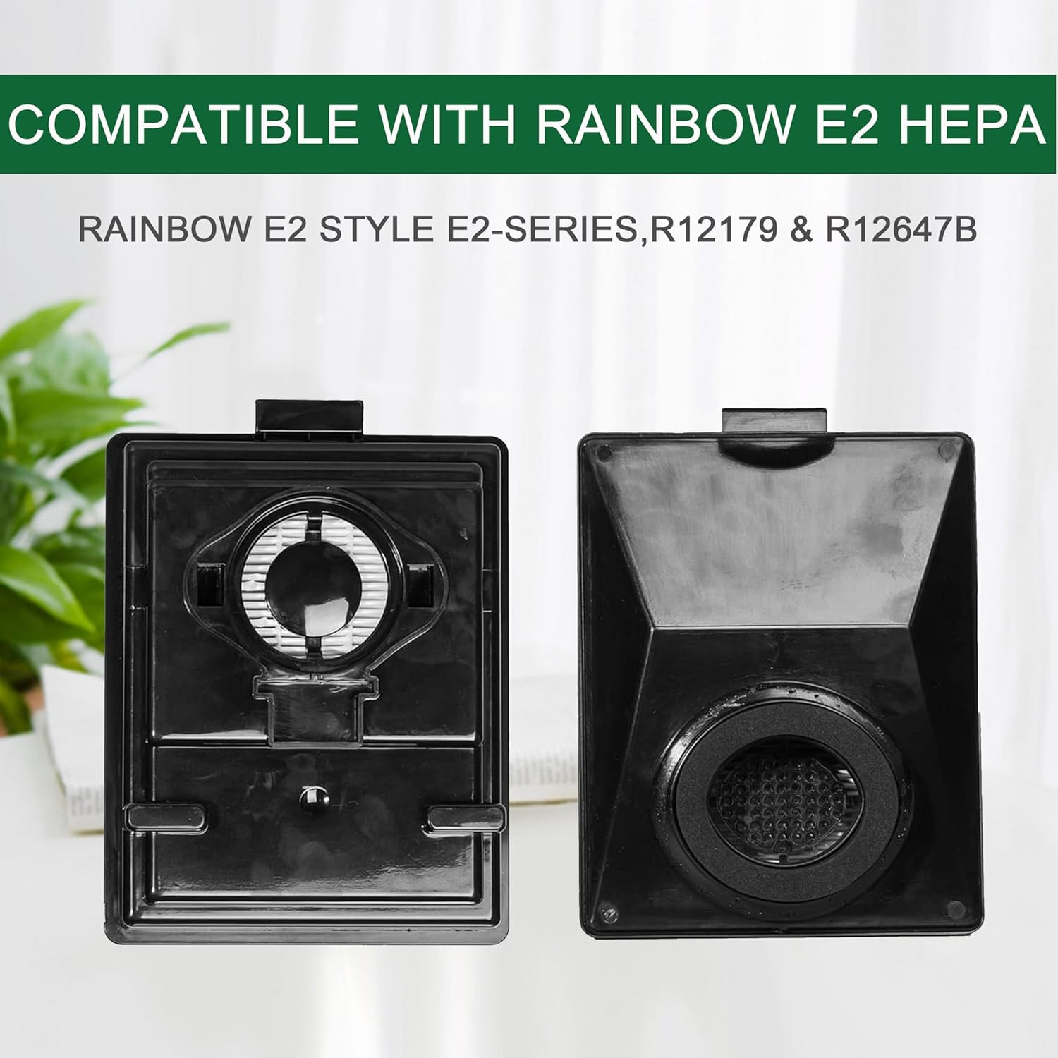2Pcs Compatible with Rainbow E2 HEPA Style Filters Fits E2-Series, Compatible wi