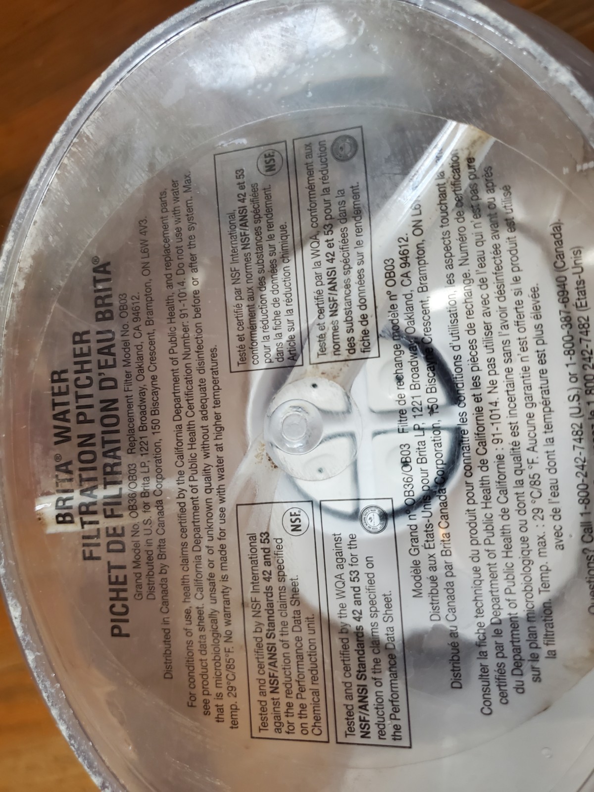 Two Brita filter pitchers with 2 extra new filters