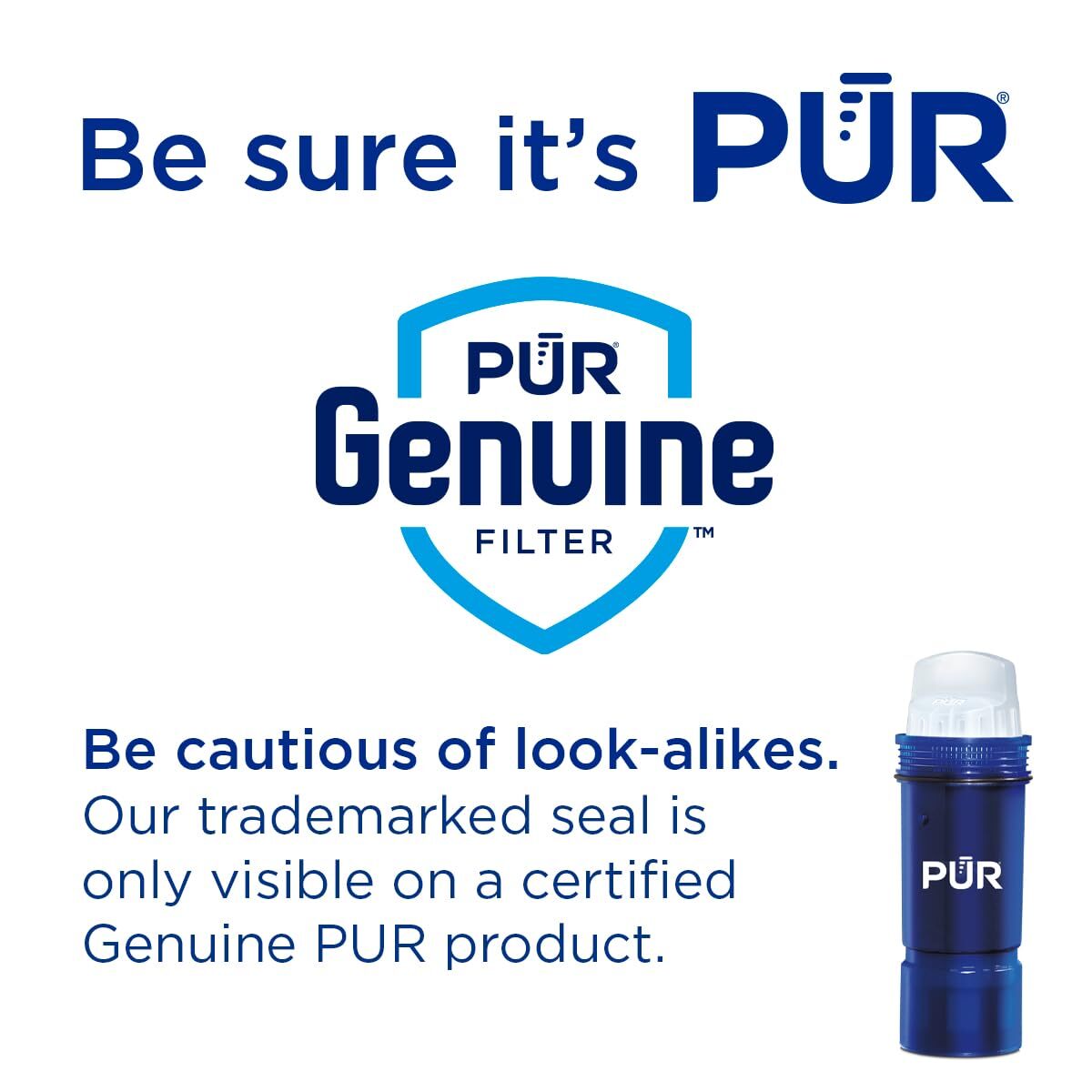 PUR PLUS 3 Count Water Filter Pitcher Replacement NSF Certified Lead Reduction