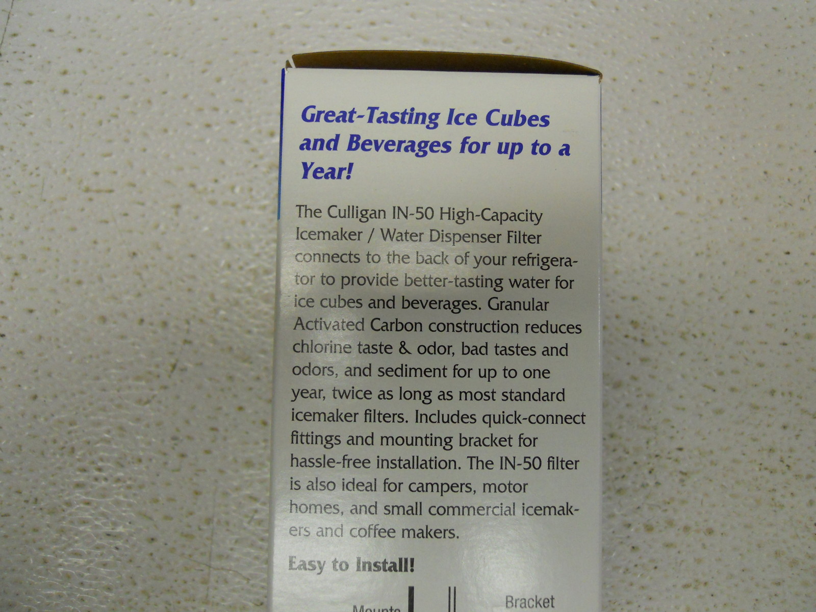 Culligan IN-50 Icemaker Water Dispenser Filter Kit 2 PC