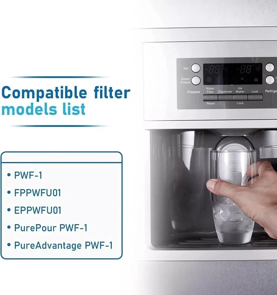 US STOCK ✅ 4PK Frigidaire FPPWFU01 PWF-1 Refrige PurePour Water & Ice Filter New