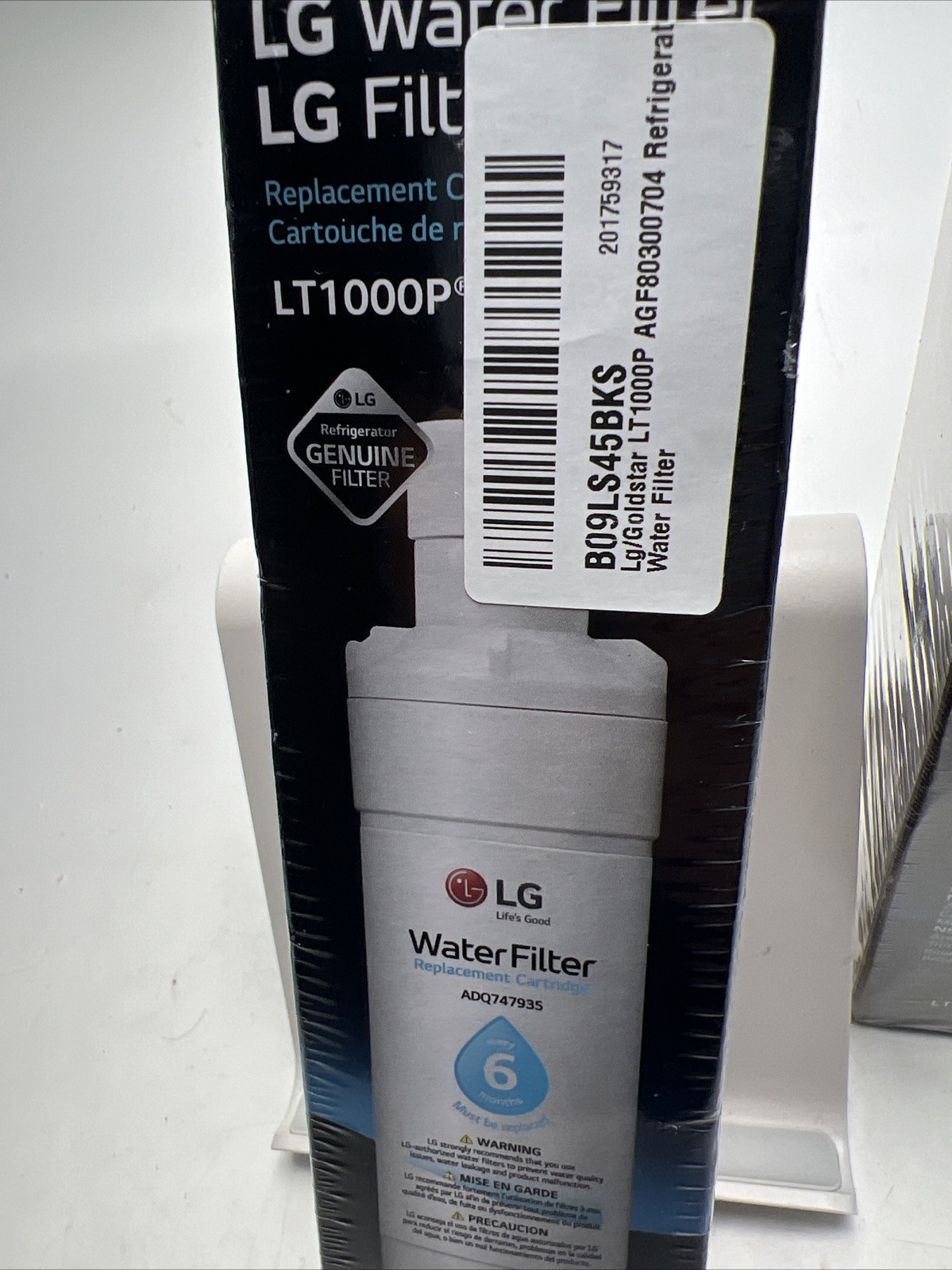 Genuine LG LT1000P 6Month /200Gal Capacity Replacement Refrigerator Water Filter