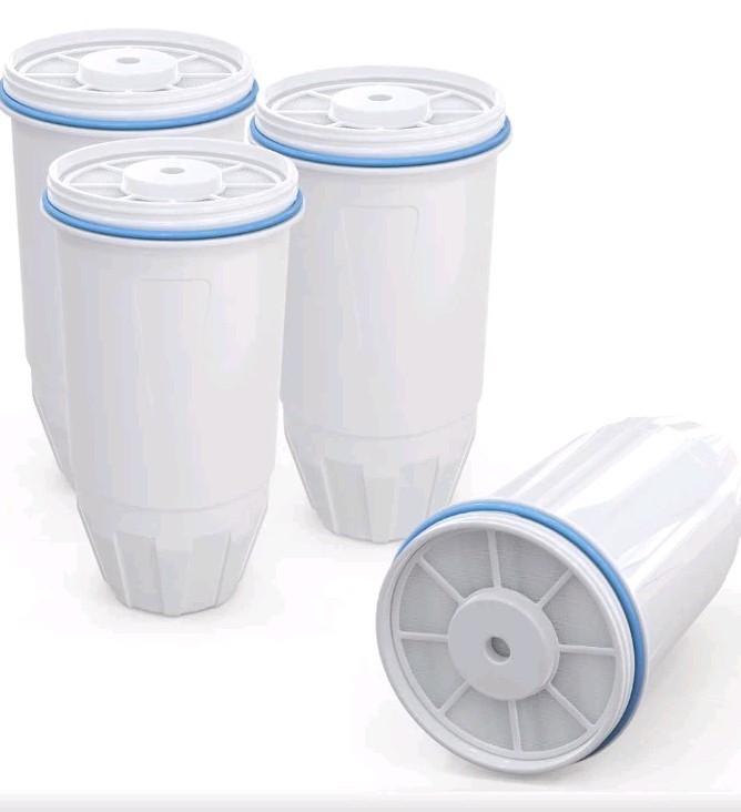 Water Filter Replacement Fit for Zero Pitcher and Dispenser ZR-001 ZR-017 4 Pack
