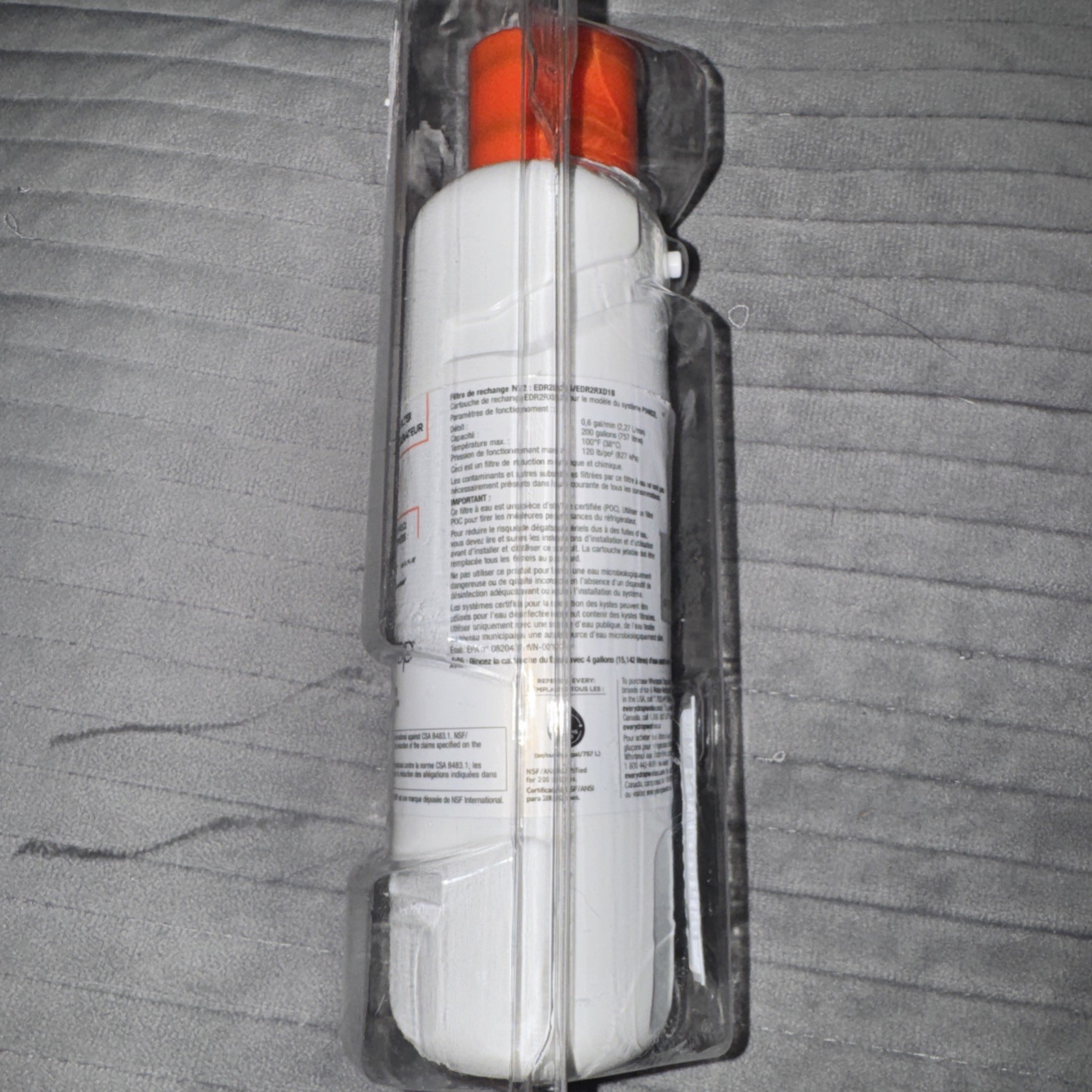 Refrigerator Filter 2 EveryDrop Ice and Water Filter by Whirlpool Single
