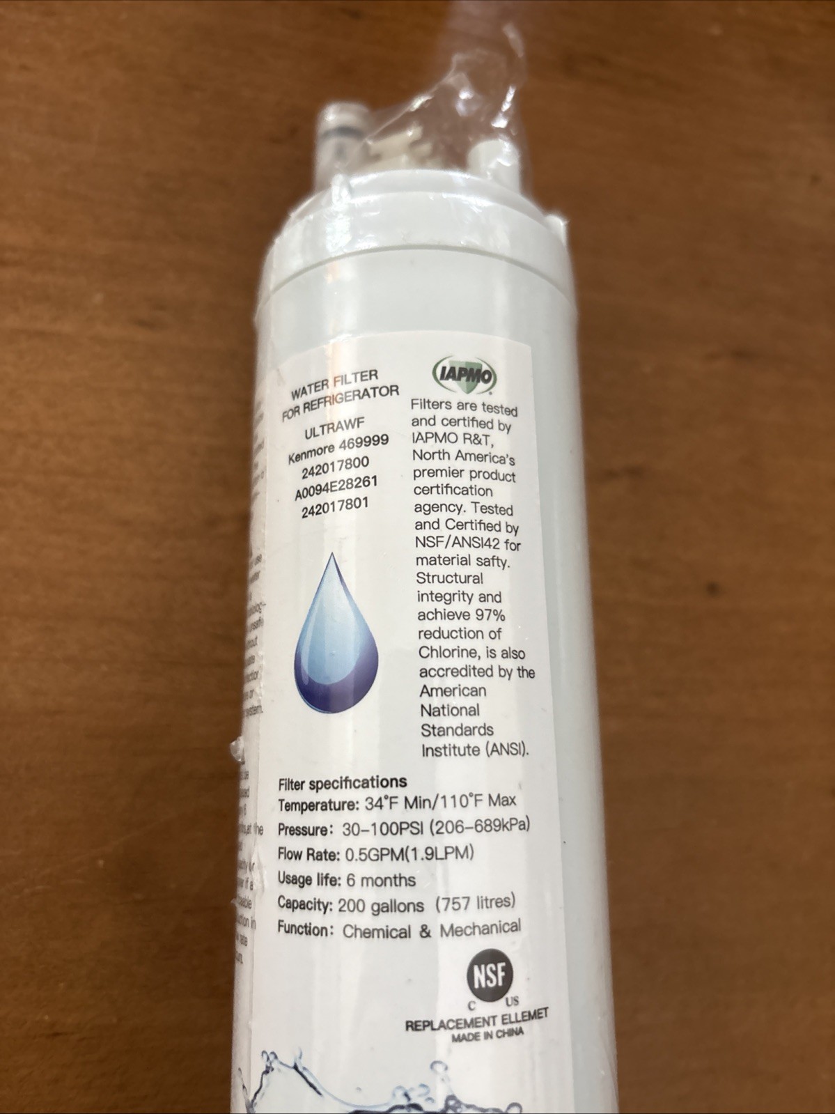 Kenmore 46-9999 Replacement Water Filter