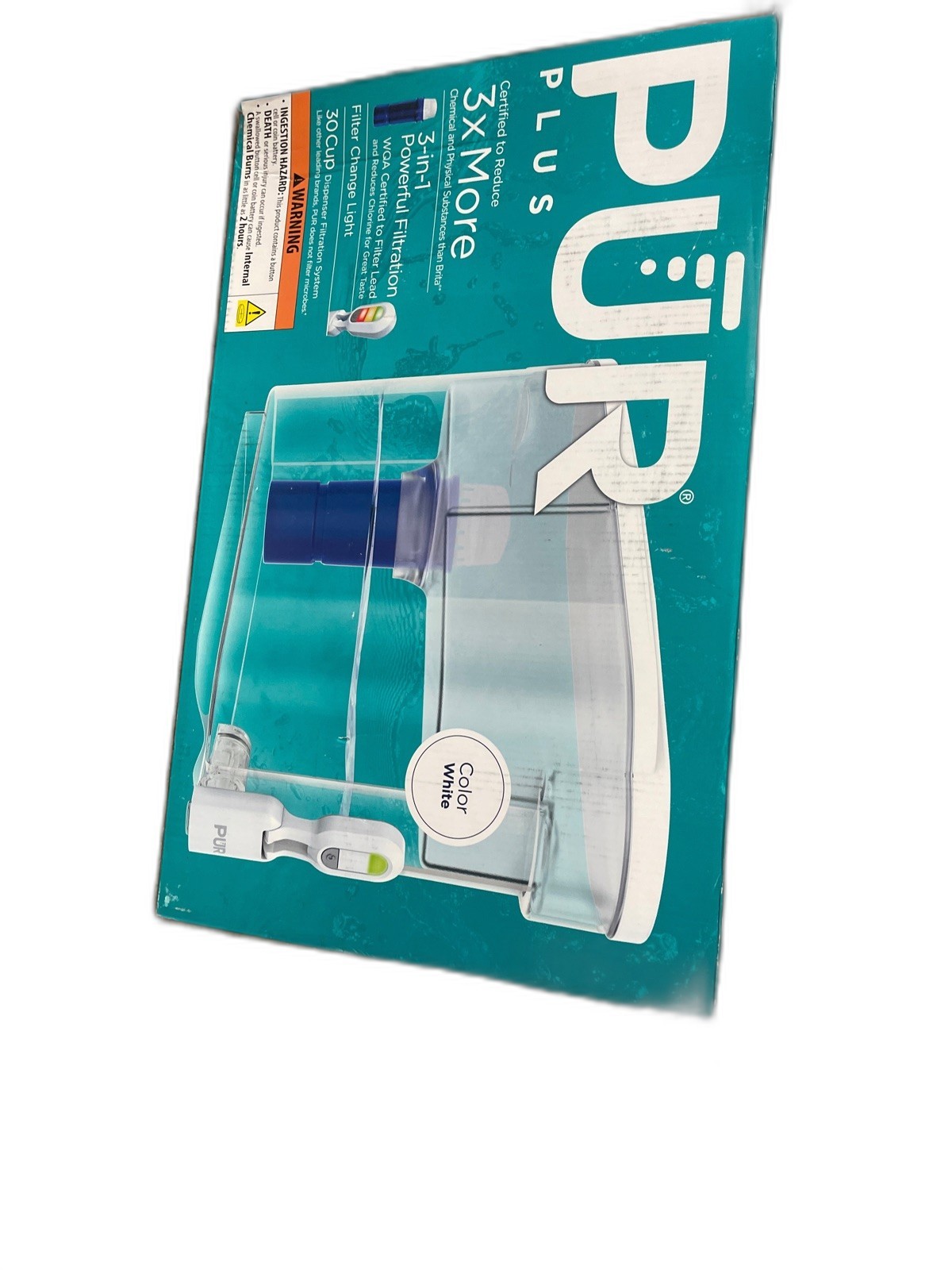 PUR Plus 30-Cup Water Filter Pitcher Dispenser