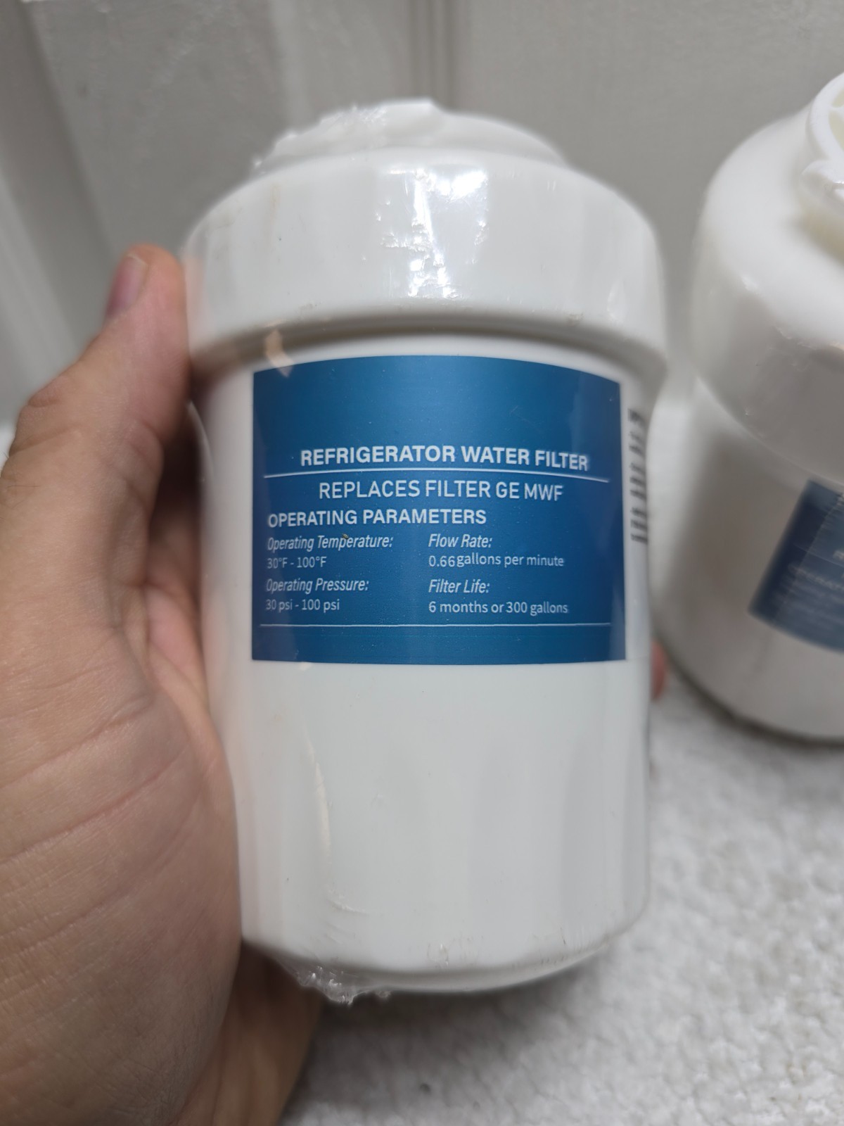 Refrigerator Water Filter Replacement for GE MWF 6 Month Filter Life