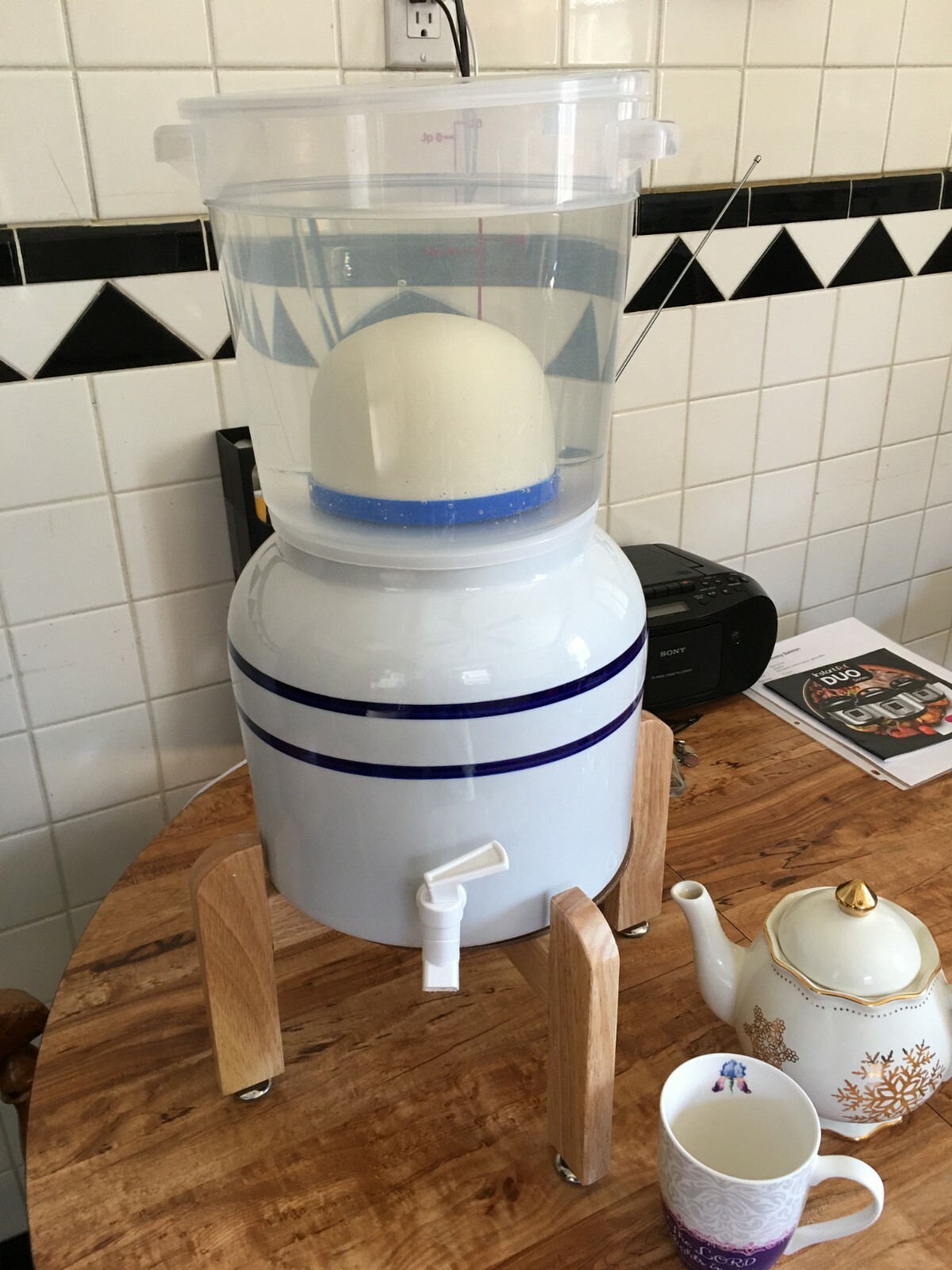 anti-fluoride ceramic + silver filter and Primo water crock