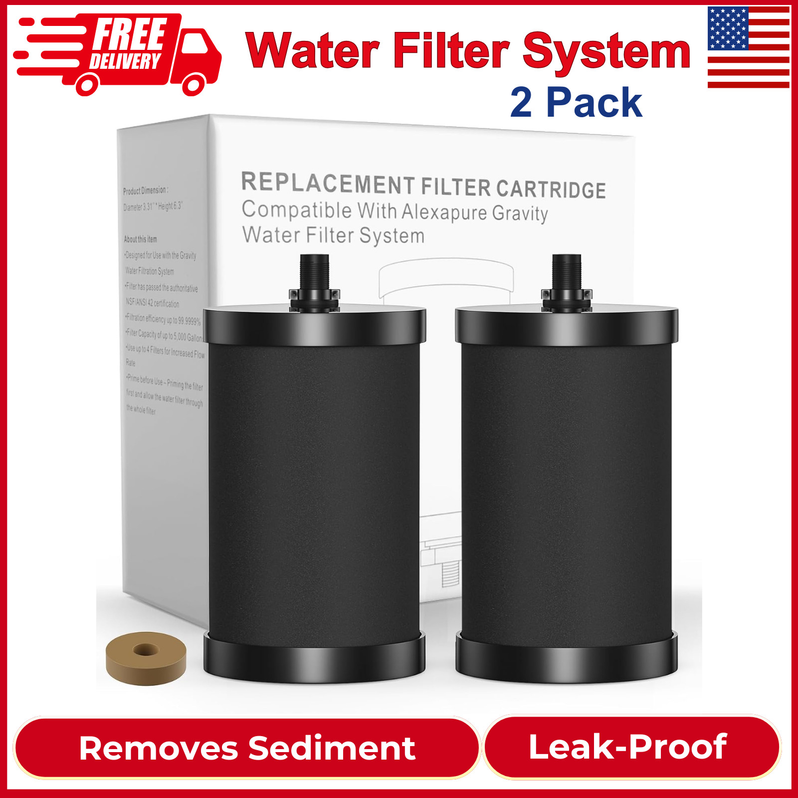 2387 Pro Replacement Water Filter Compatible With Alexapure Systems – 2 Filter