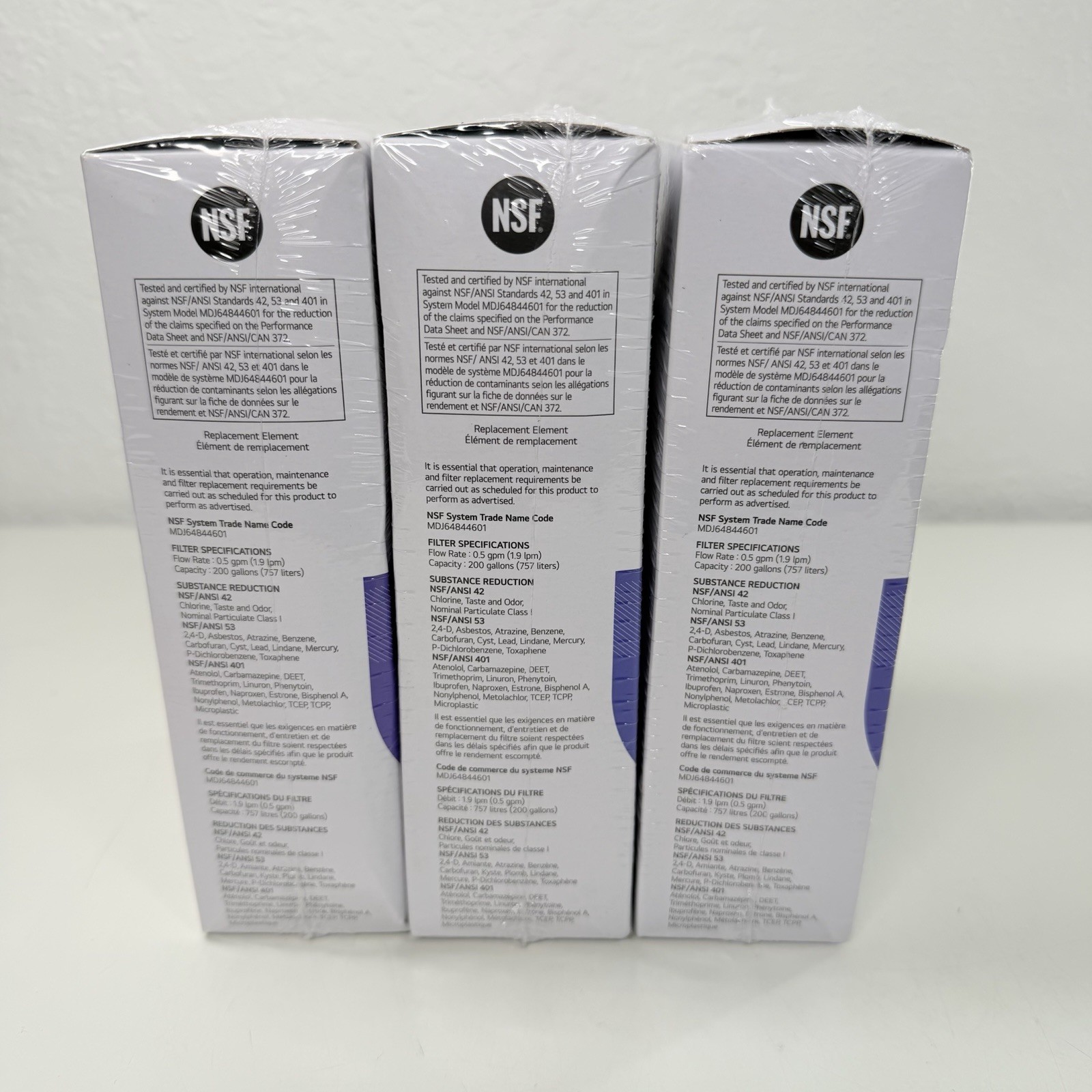 6 pack Genuine LG LT1000P2 Refrigerator Water Filter ADQ747935 **NEW SEALED**