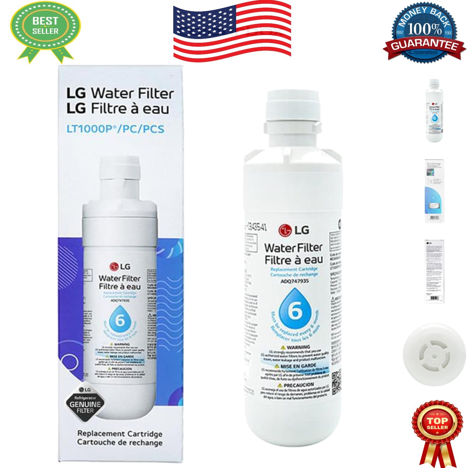 Genuine OEM LT1000P Water Filter – NSF Certified for Cleaner, Safe Drinking