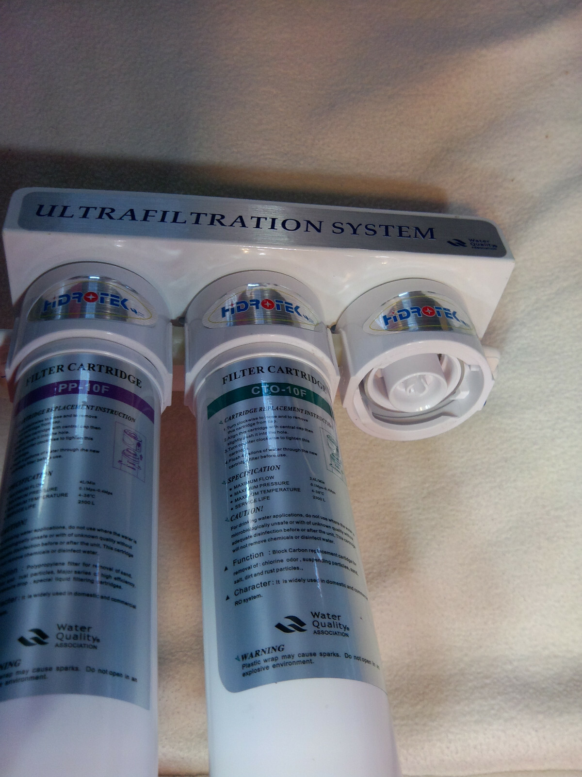 KUF-5 Ultra Filtration/UF+Ultraviolet/UV Under Sink 5 Stage Water Filter System