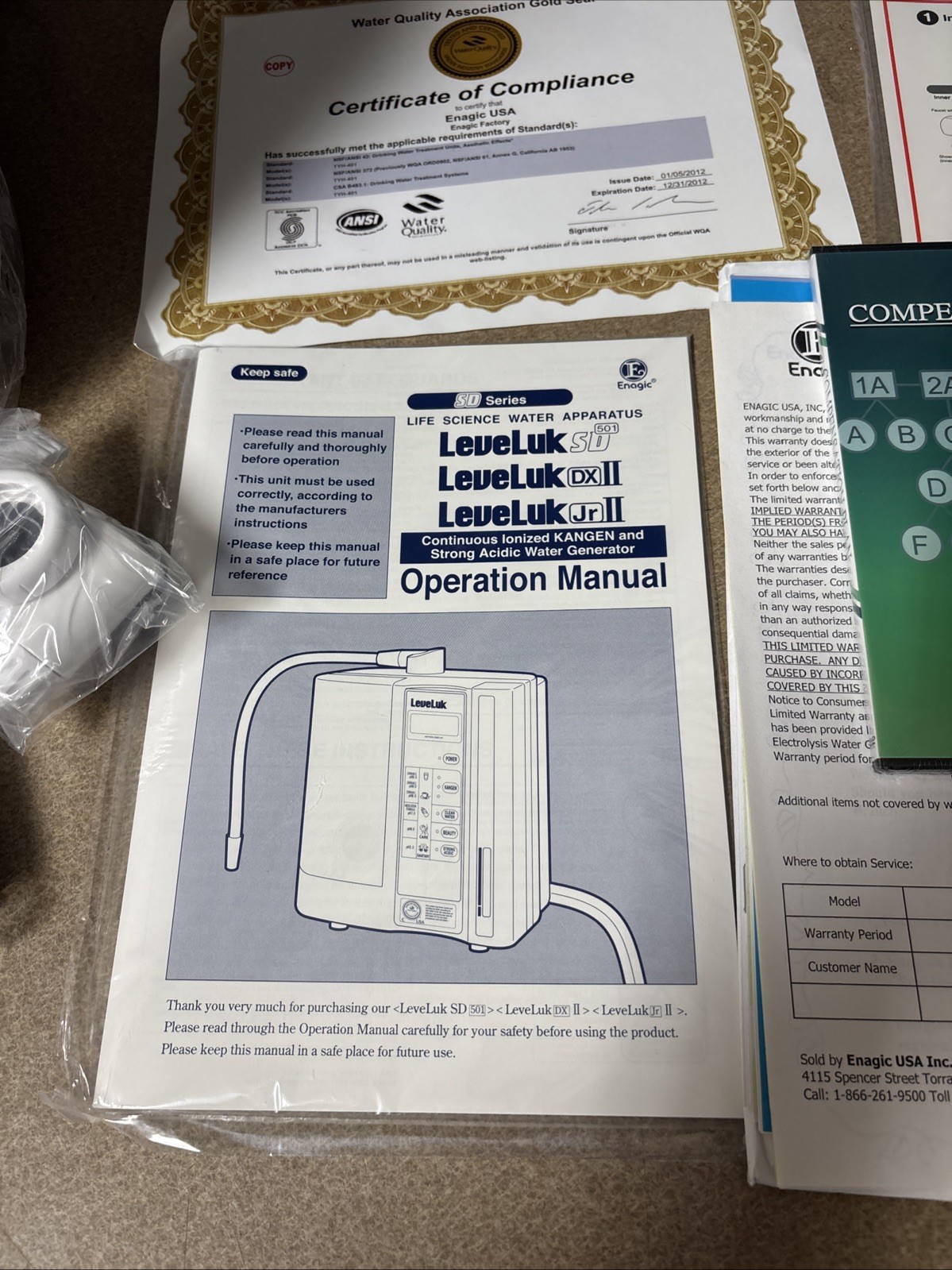 Kangen Enagic Leveluk SD501 Platinum Water Ionizer Filter Machine!! NEW!!