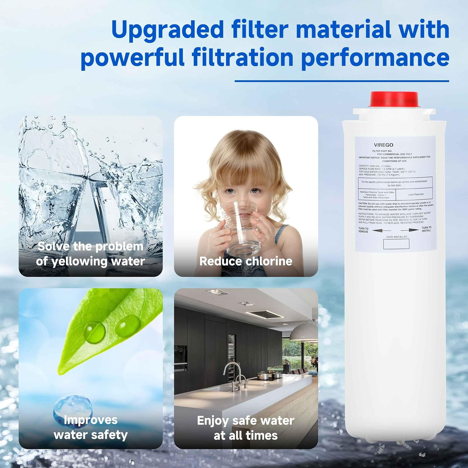 55897-C Filter for Halsey Taylor 558-9-8-C 513-00-C 558-98-C Water Fountains
