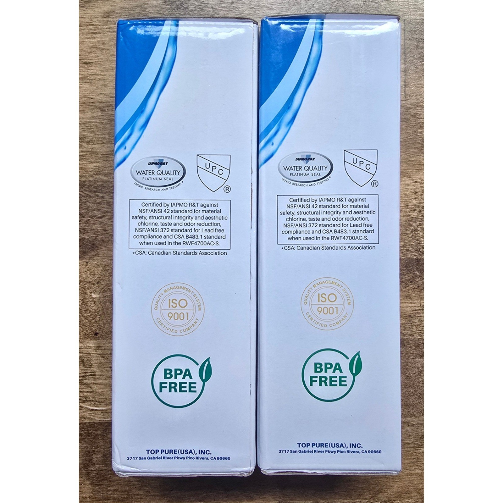 2 PACK RWF4700AC Water Filter Fit for LT1000P, ADQ747935, LMXS28626D, LT1000PC