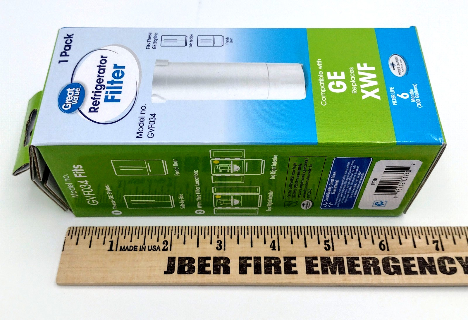 GE Refridgerator Filter XWF Compatible Model GVF034 Last for 6 Months NEW 1 Pack