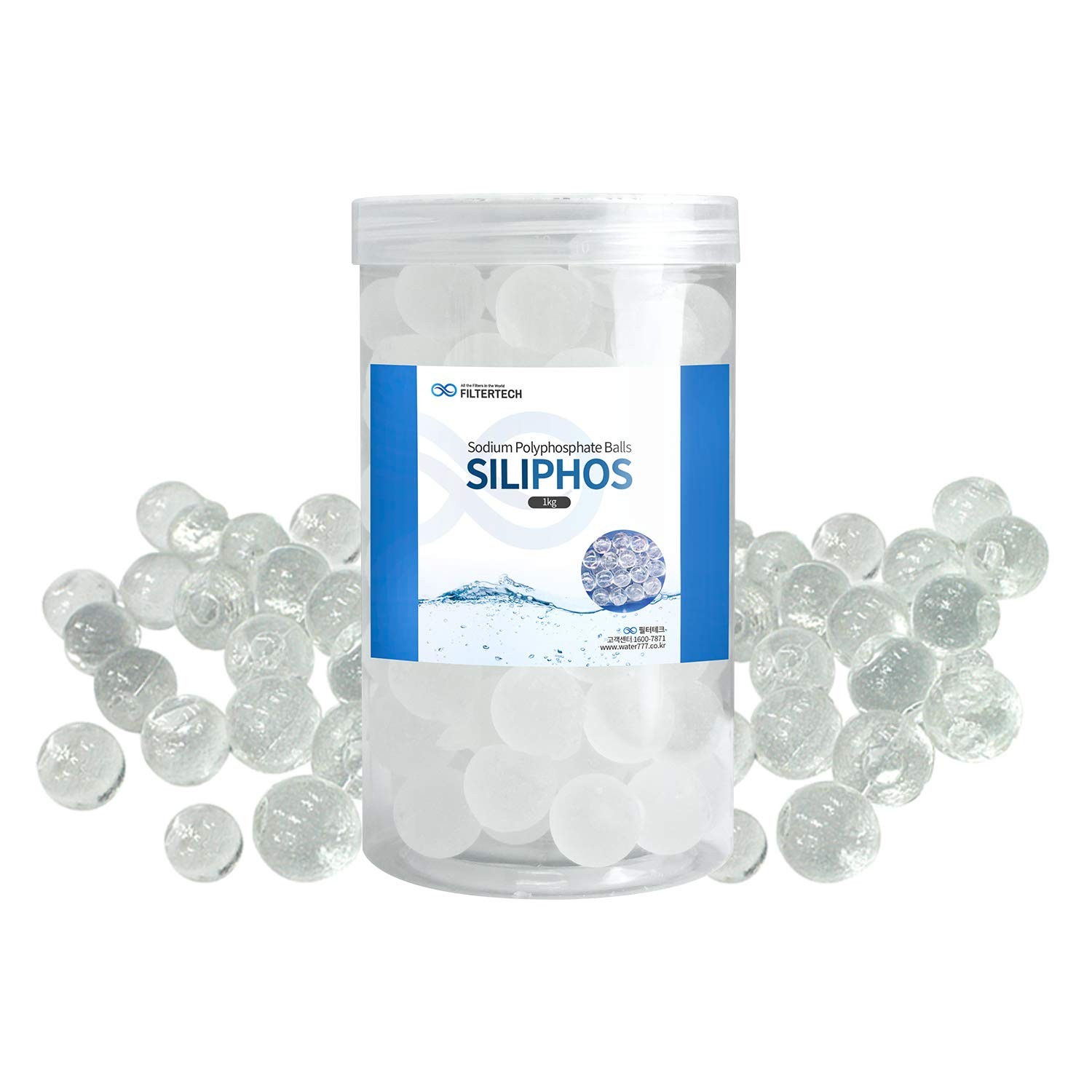 Sodium Polyphosphate Balls (SILIPHOS) 1kg (2.2lb)
