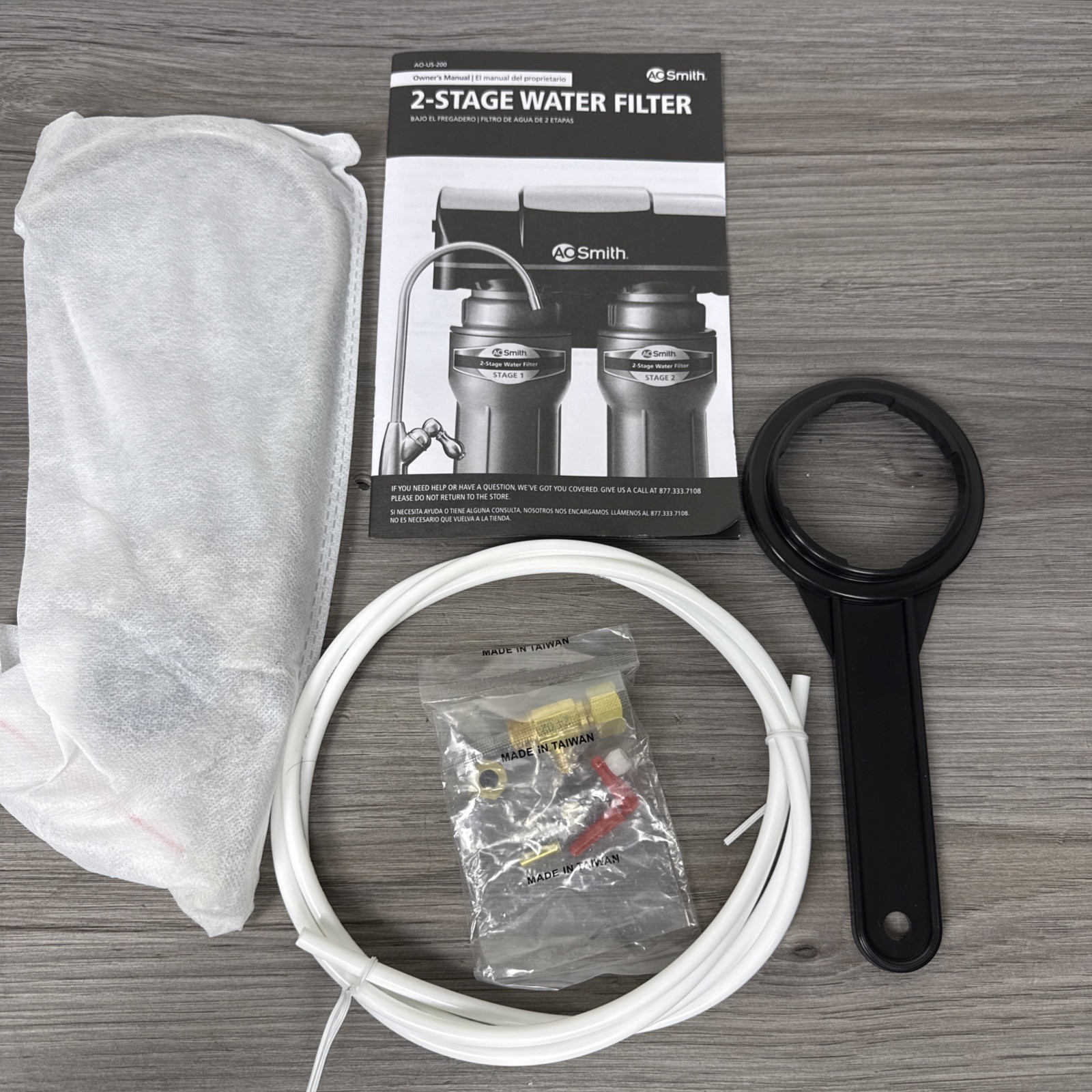 AO Smith Under Sink 2-Stage Water Filter with Faucet (New & UNUSED in Open Box)