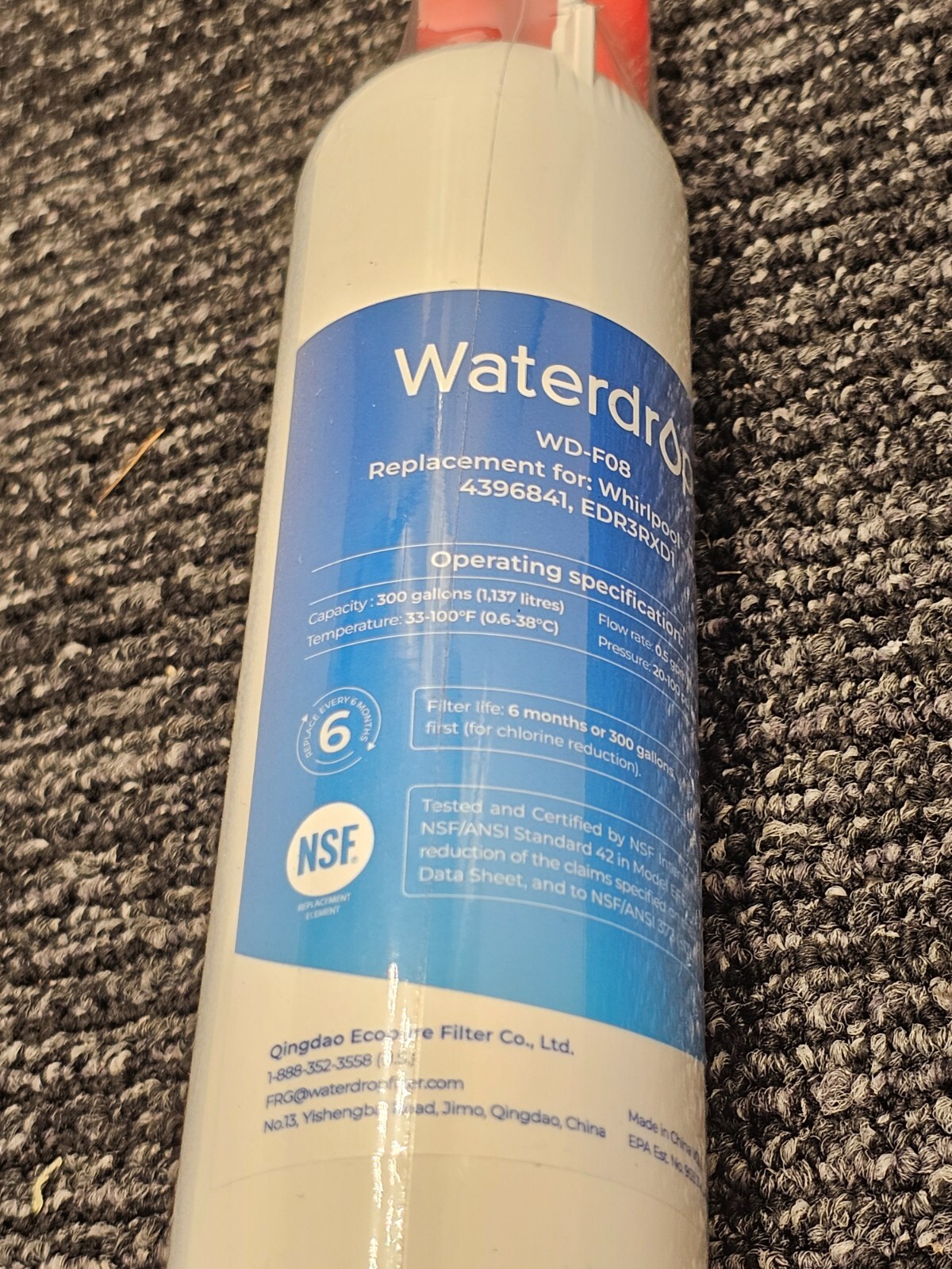 (QTY 2) Waterdrop WD-F08 Refrigerator Water Filter For Kenmore 46-9083 46-90309