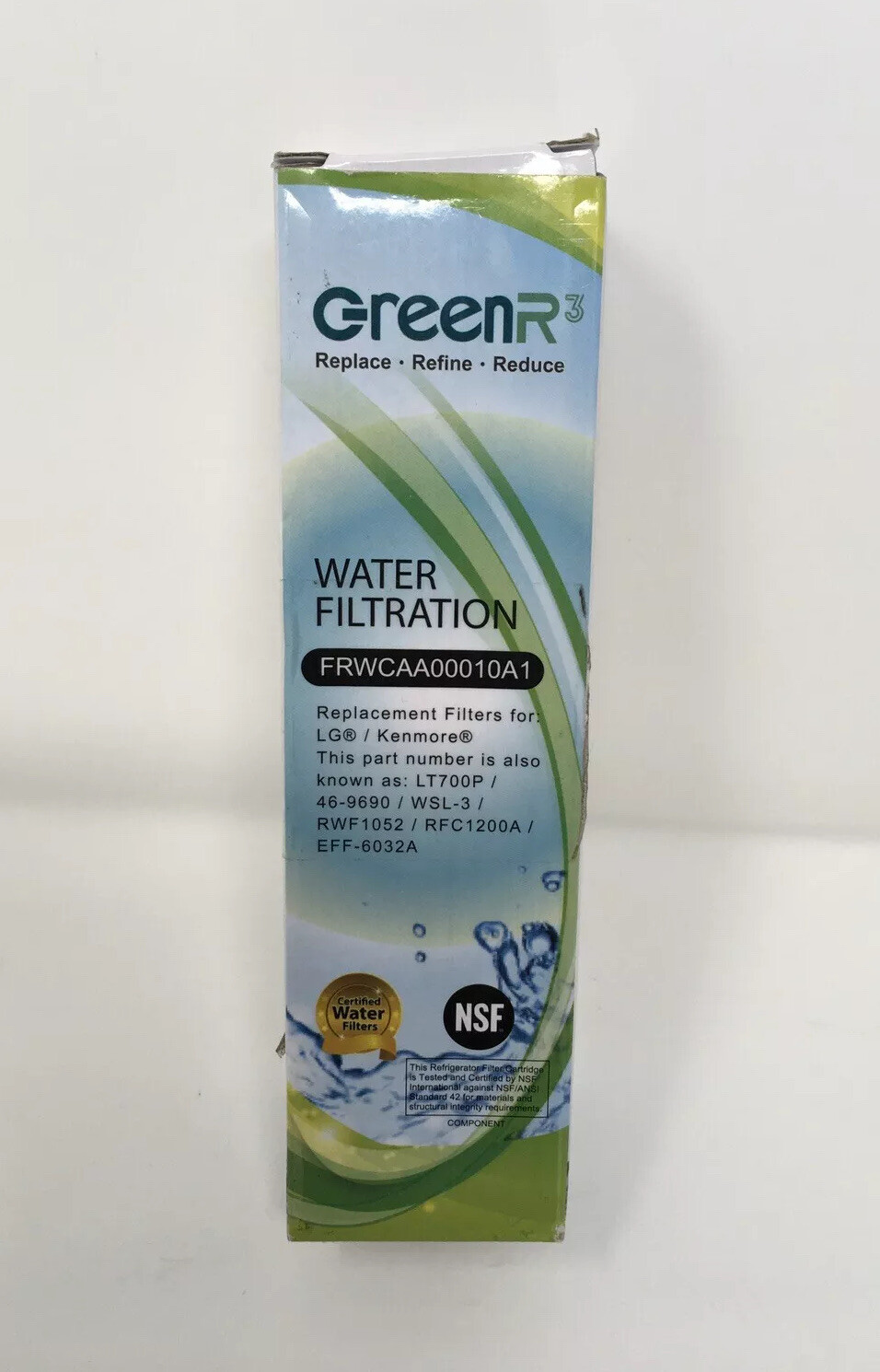 Green R3 Water Filtration Replacement Filters For LG/Kenmor FRWCAA00004A1