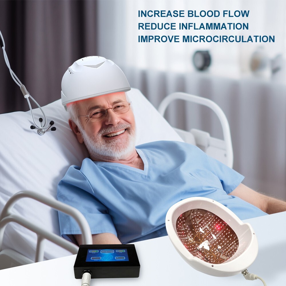 Medical Neuron Stimulation 810nm PBM Helmet Brain Disorder Rehabilitation