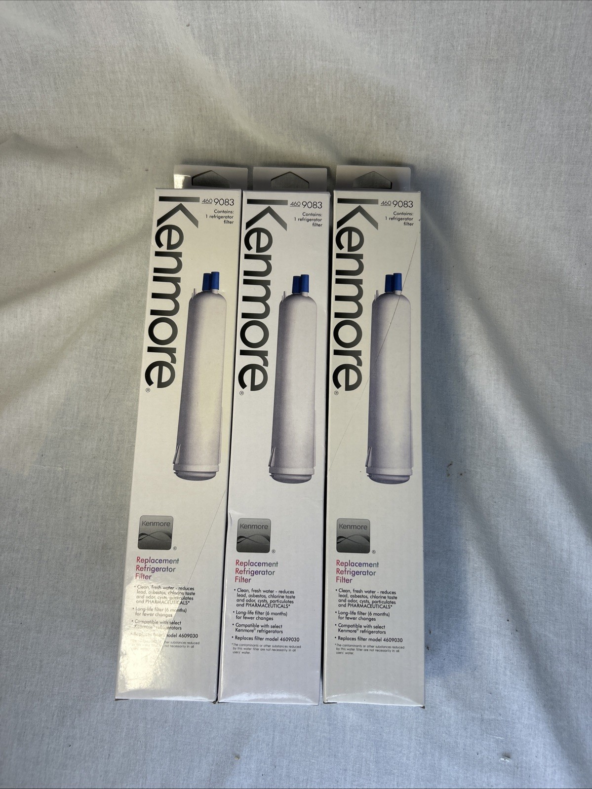 3 pack Kenmore 4609083 460 9083 Replacement Refrigerator Water Filter, New