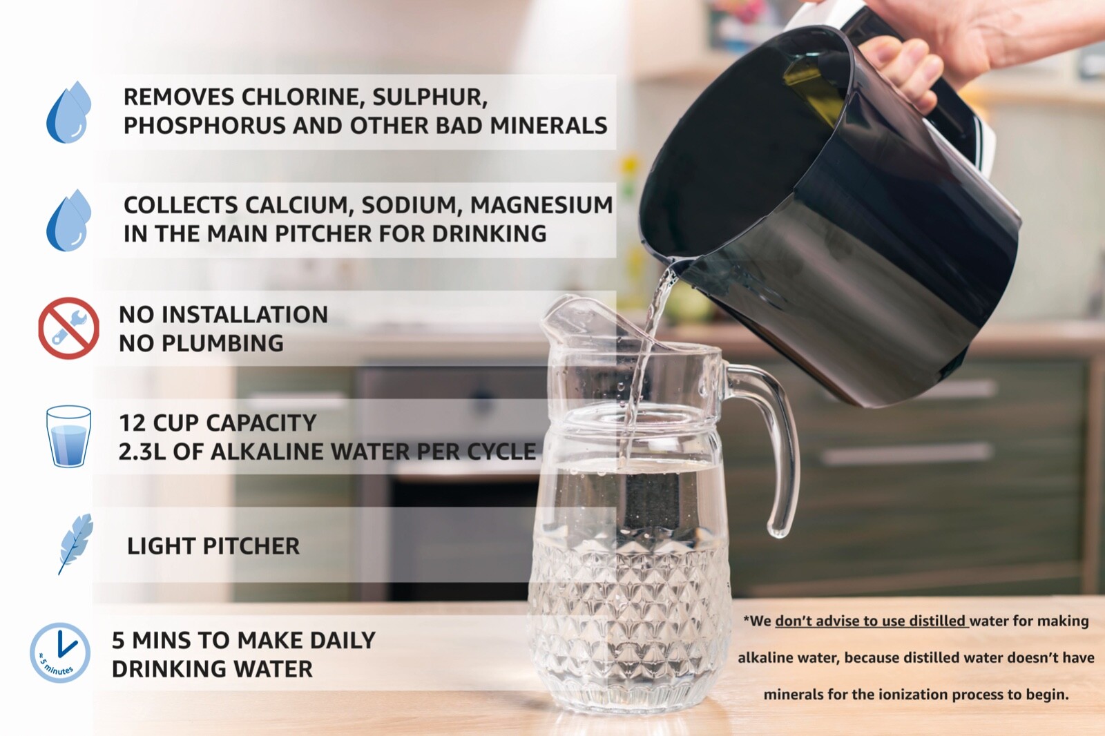 WaterAg 3in1 Water Ionizer | Alkaline Water Machine | Colloidal Silver Generator