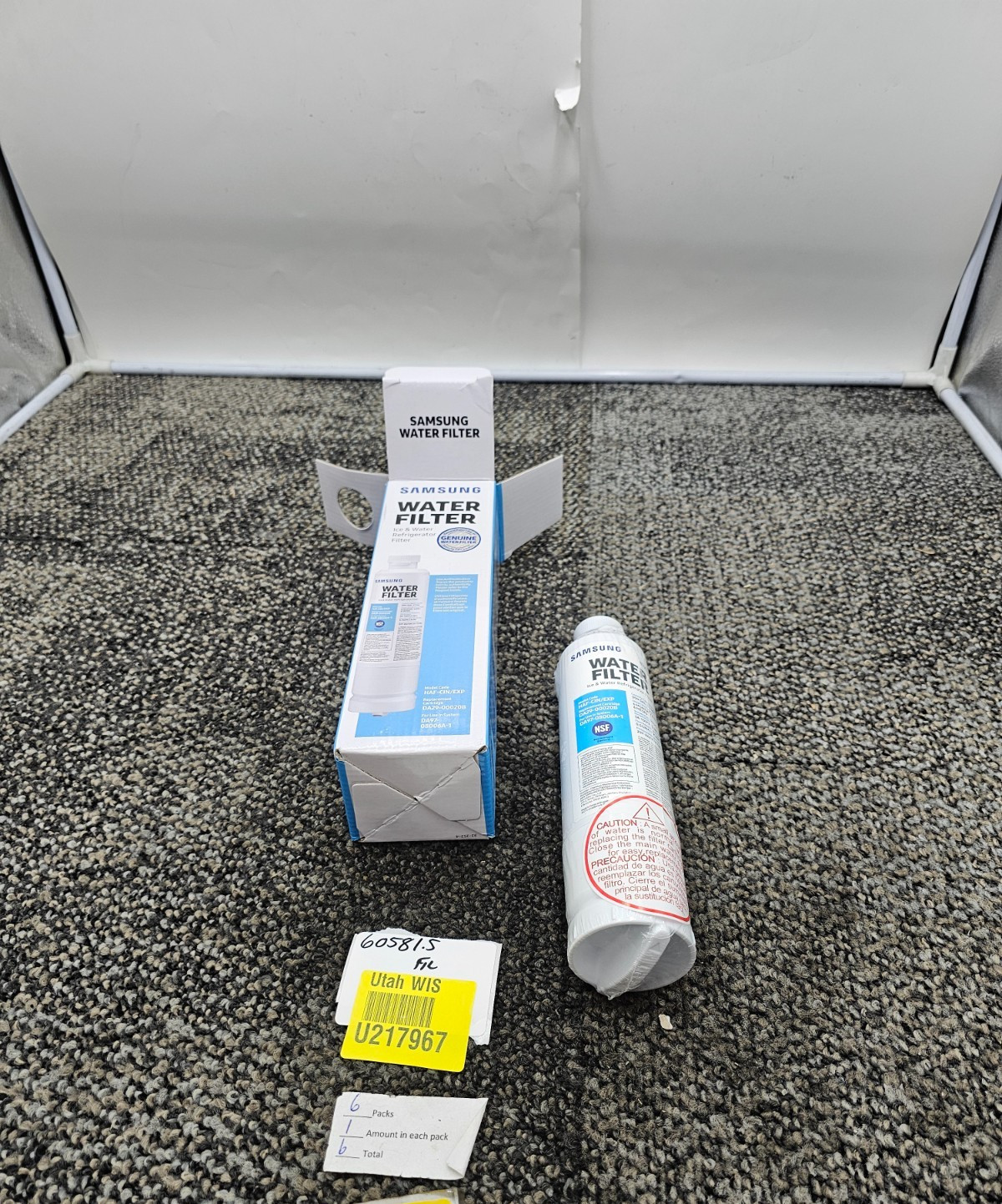 (QTY 6) Samsung DA29-00020B HAF-CIN/EXP Refrigerator Water Filter Carbon Block