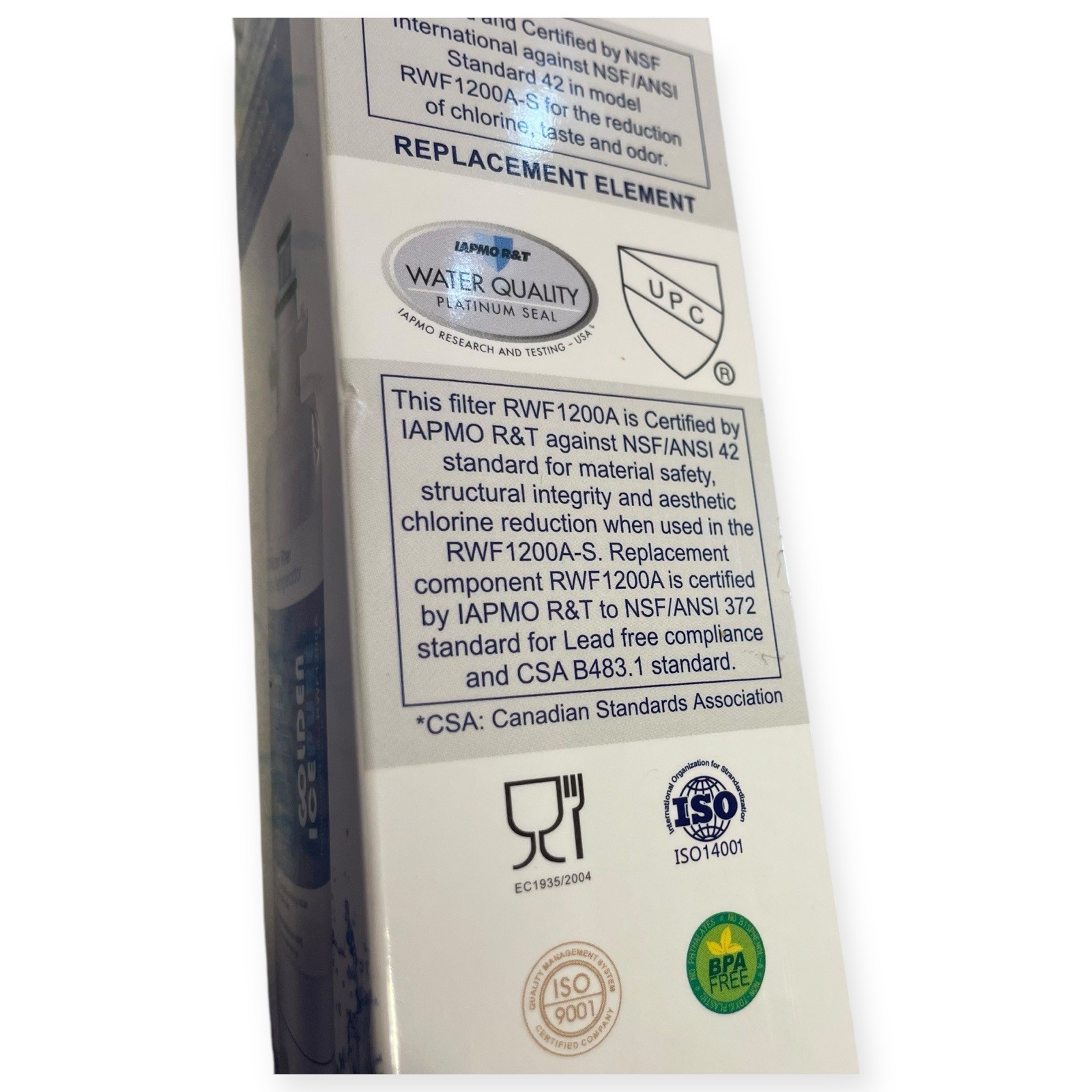 Fit For LG LT700P ADQ36006101 RWF1200A Water Filter Air Filter 3 Pack