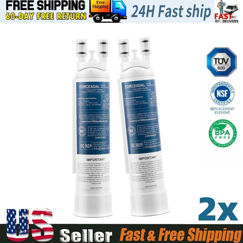 2x For Frigidaire PWF-1 FPPWFU01 Refrige PurePour Water&Ice Filter Sealed New