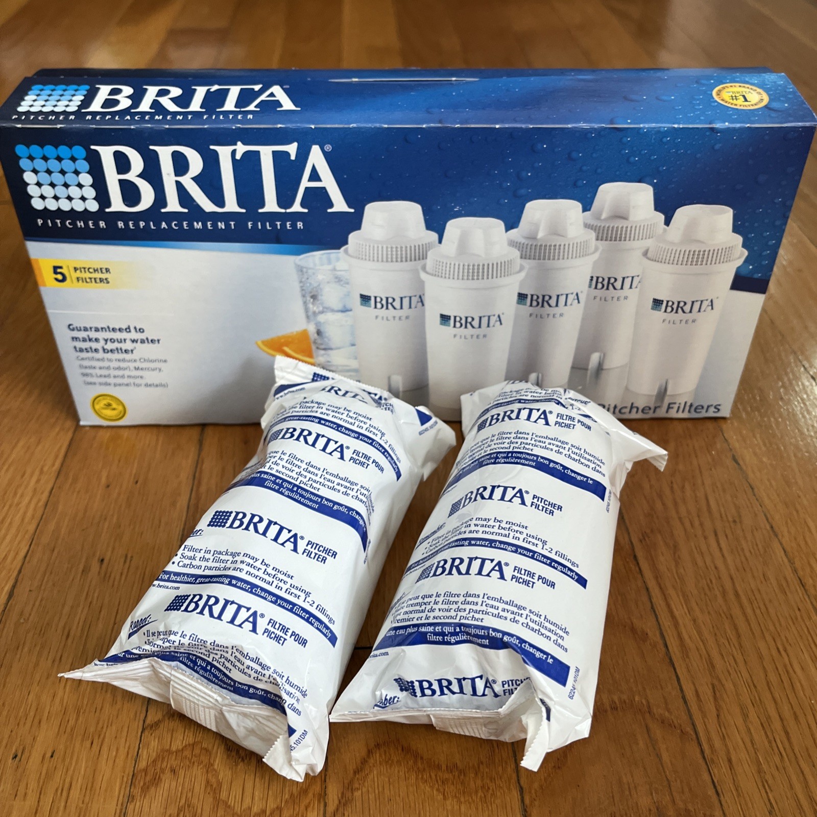Brita Water Pitcher Replacement Filter #766229 7 PACK New Sealed 40gal 2 Month