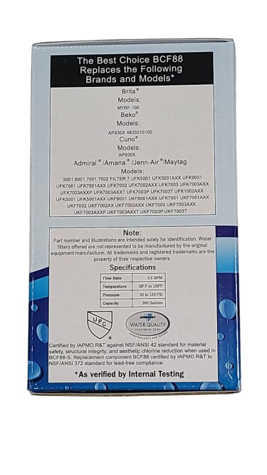 Best Choice BCF88 For Maytag UKF7003 Water Filter Replacement **NEW** 2 Pack