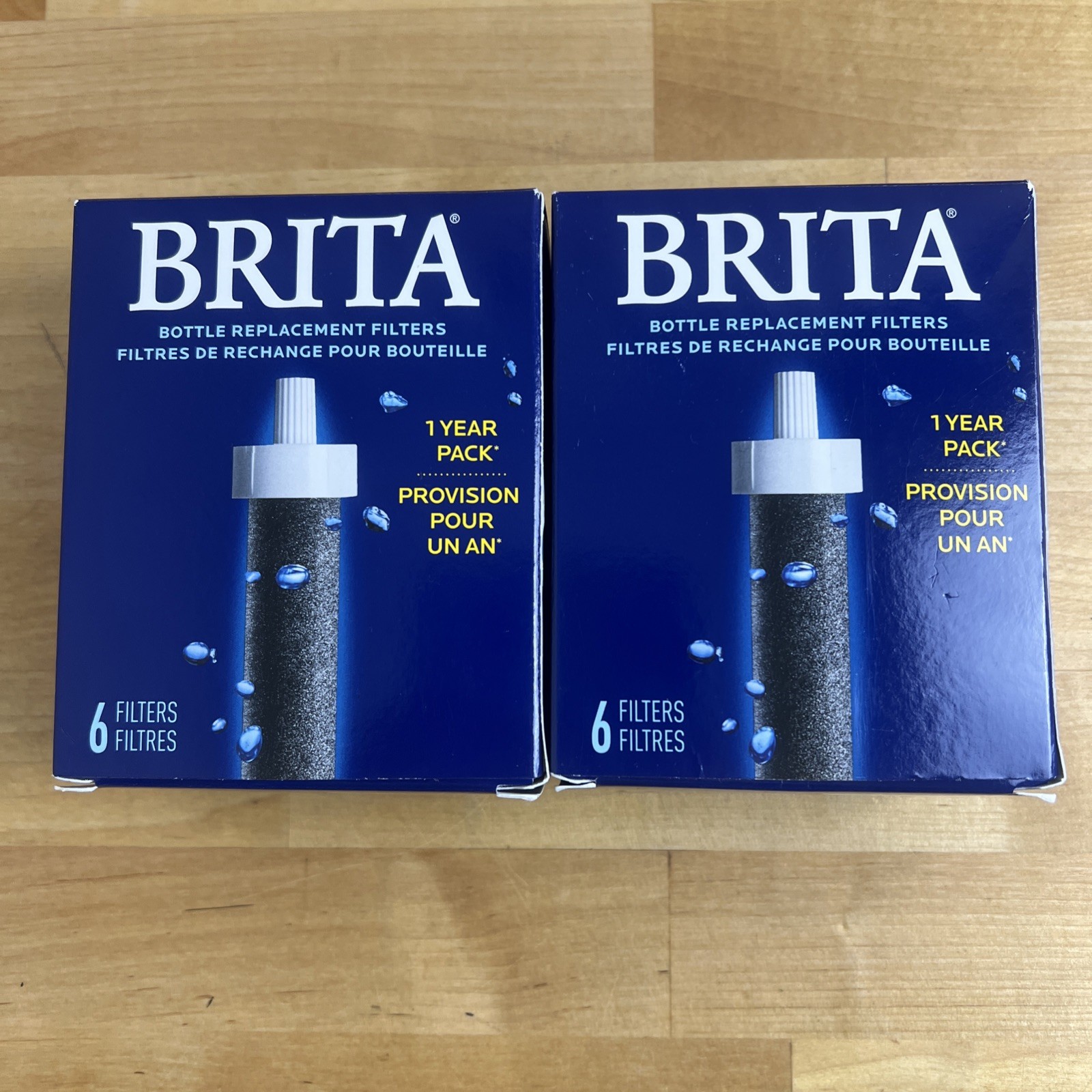 BRITA Bottle Replacement Filters 2 Packs 12 Total New Sealed 1 Year Each
