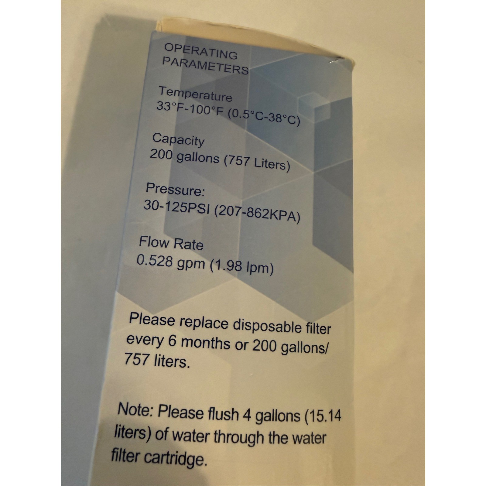 Waten H2o WF3CB Refrigerator Water Filter Replacement 469999 Frigidaire Kenmore