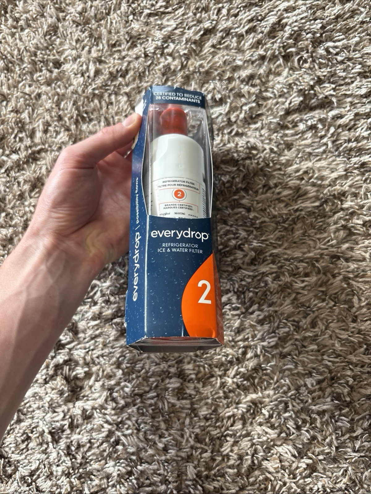 EveryDrop #2 Ice & Water Refrigerator Filter ΕDR2RXD1 New In Box