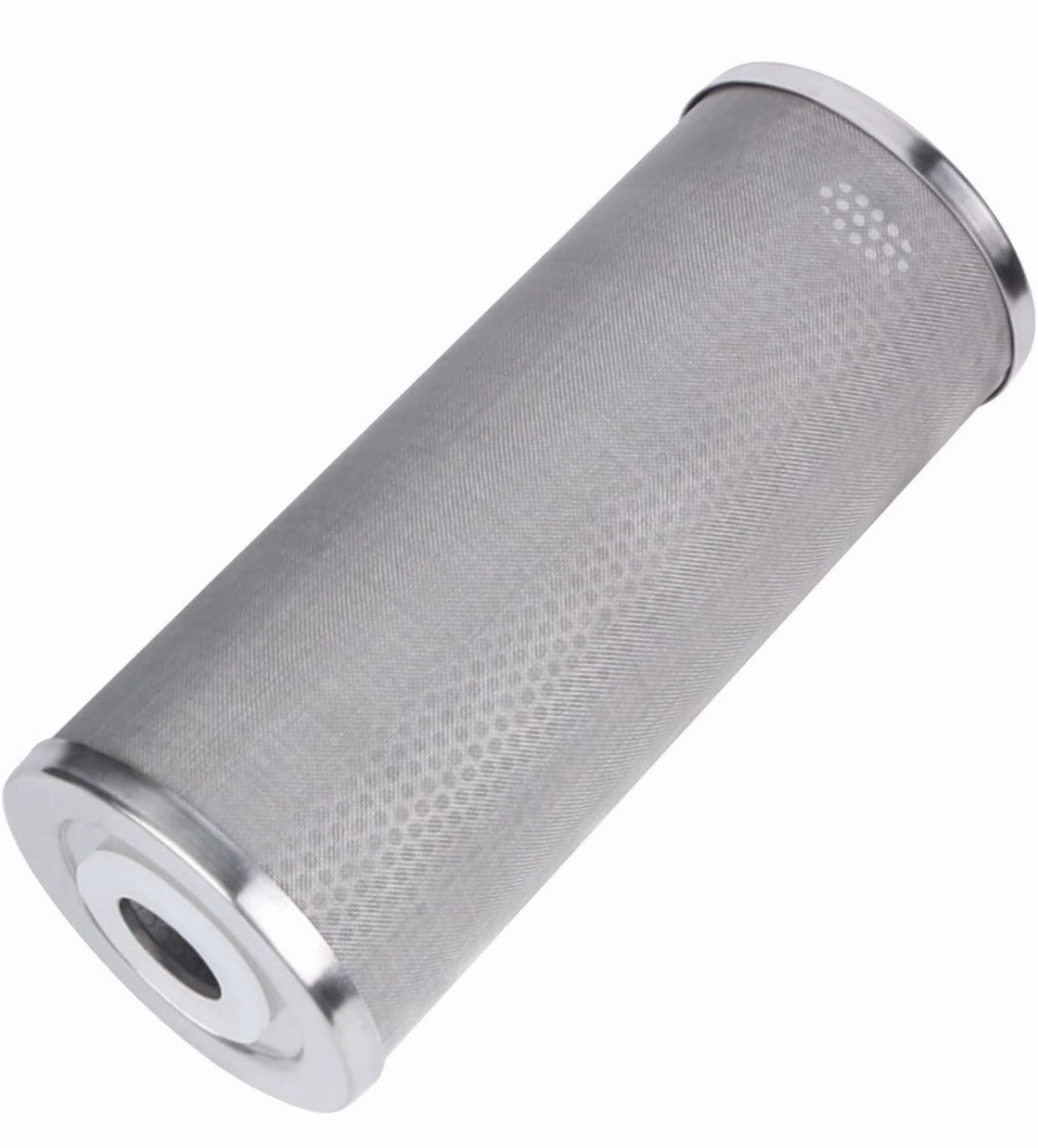 Amwater Stainless Steel WireMesh Filter Cartridge 10” L & 4.5” OD 25 Micron