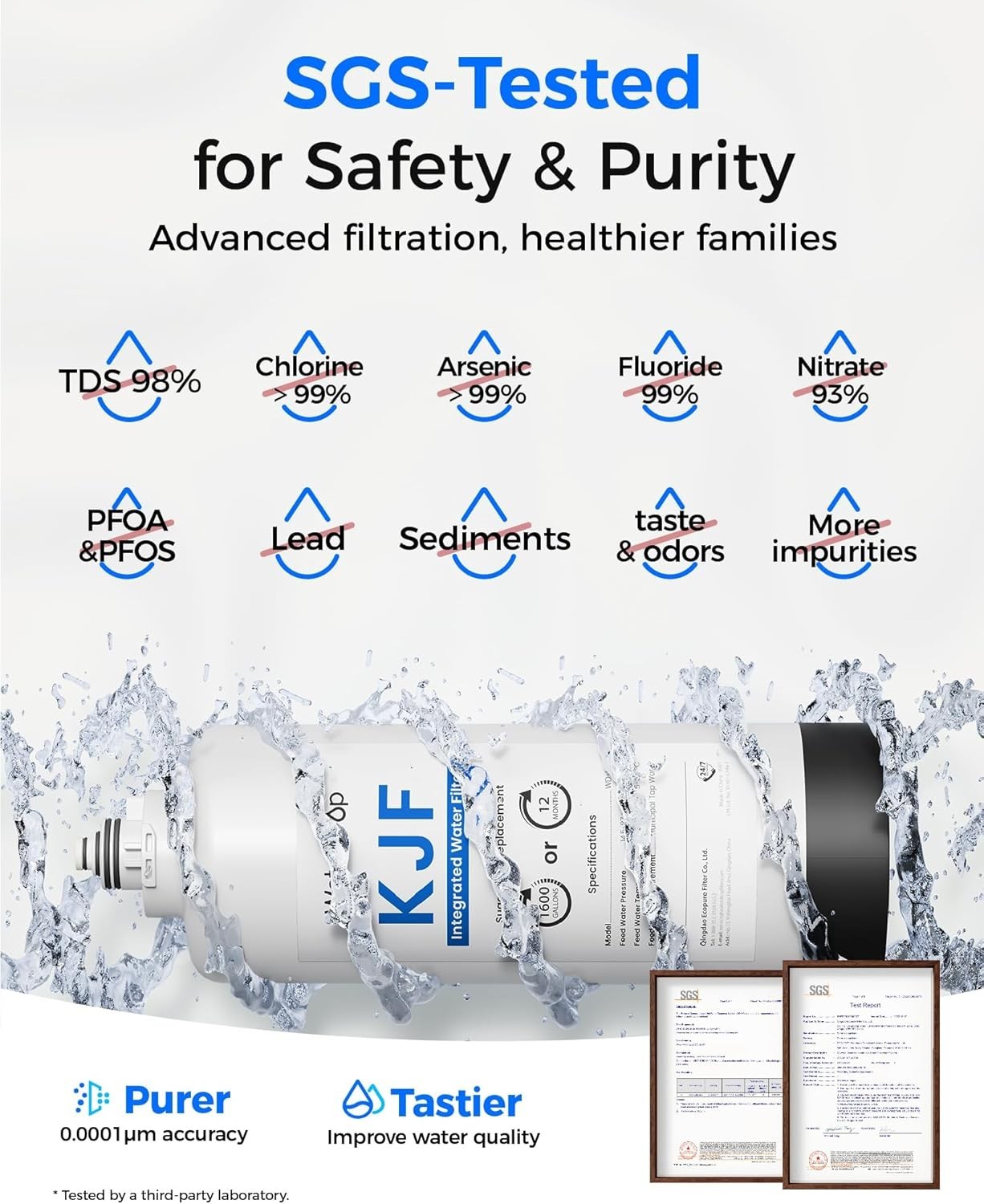 Waterdrop KJ600 Reverse Osmosis System, Instant Hot Water Dispenser, 600 GPD