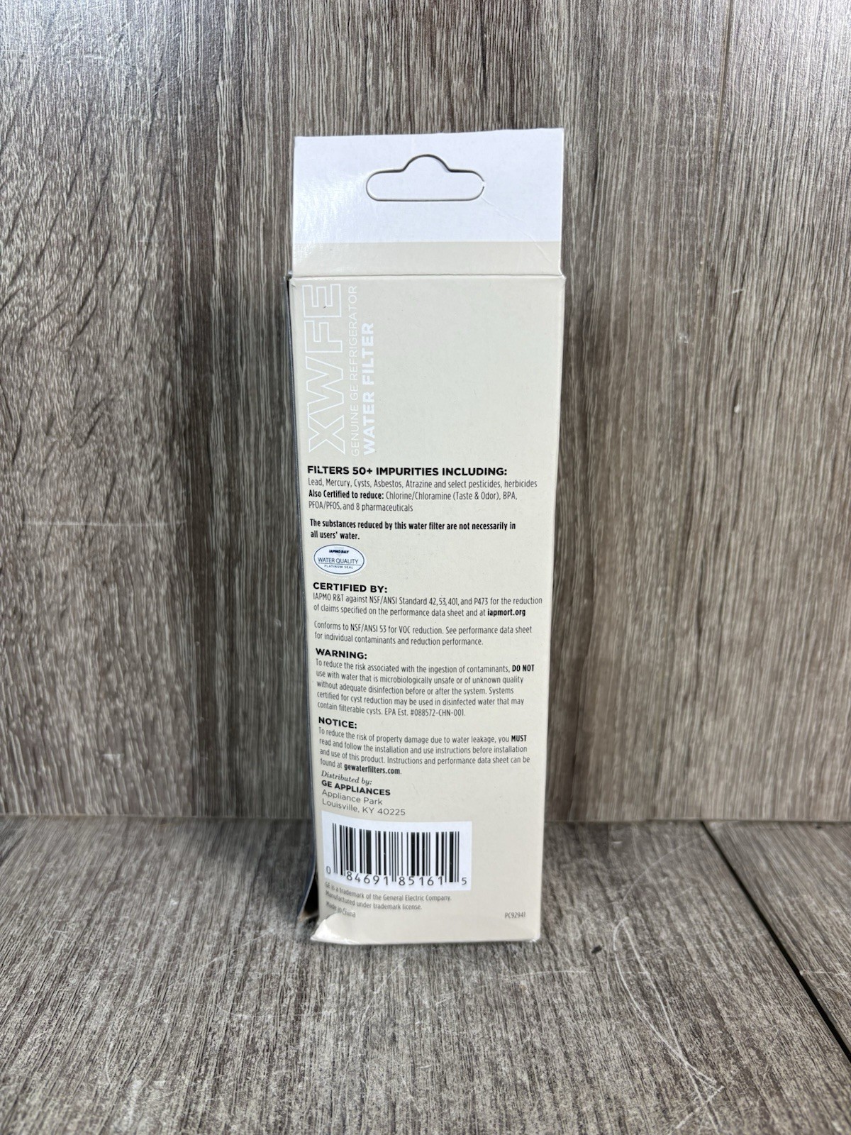 GE XWFE Refrigerator Water Filter Genuine Replacement, New Sealed No Chip