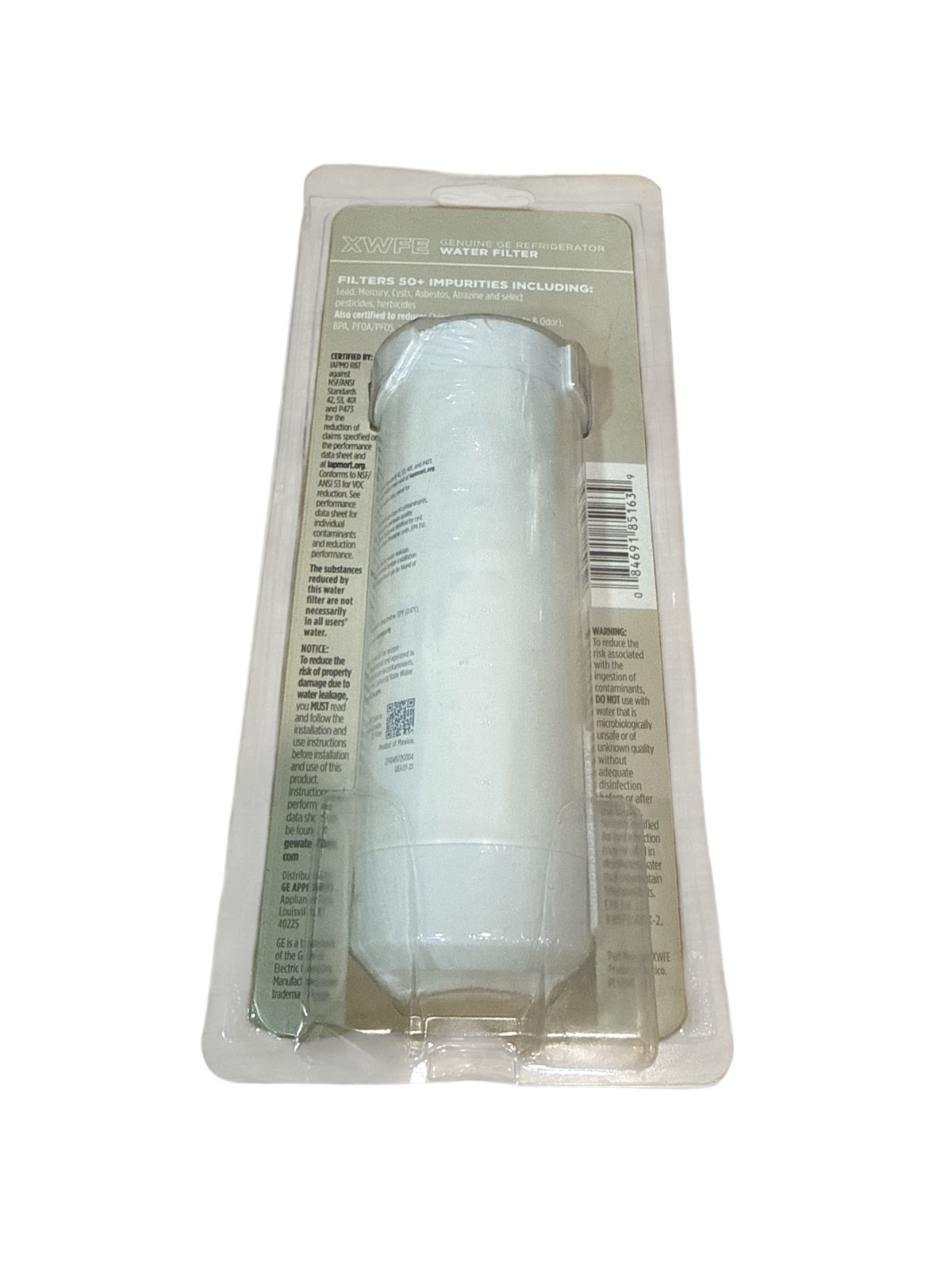 Genuine GE XWFE Refrigerator Water Filter Replacement without chip