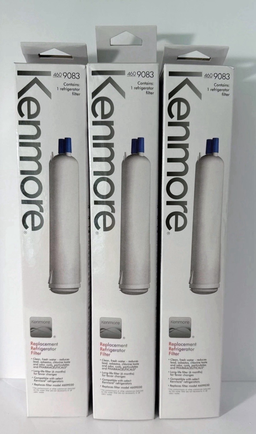 3 Pack 460-9083 Replacement Refrigerator Water Filter Cartridges For Kenmore