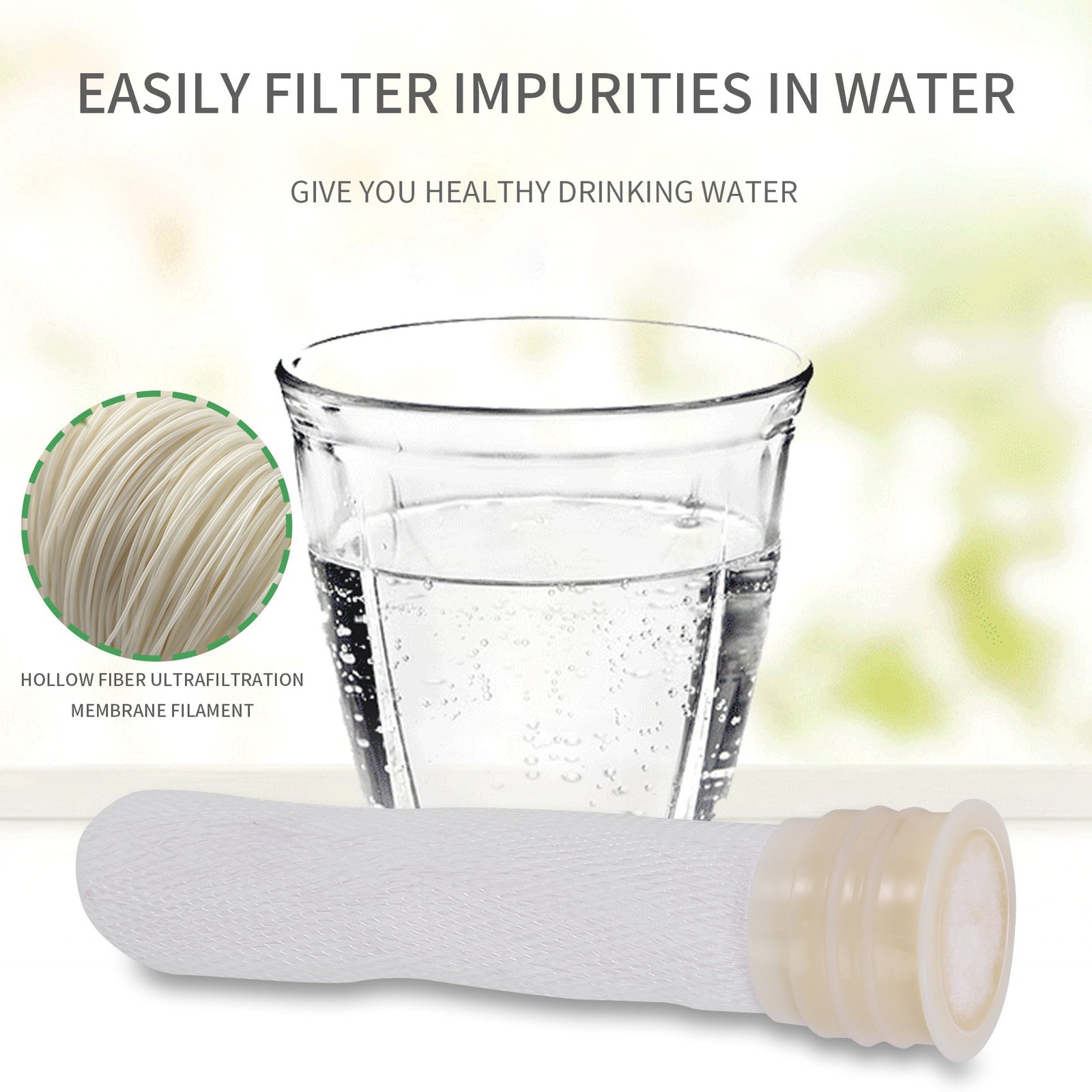 2Pcs Membrane 0.01 Ultrafiltration Hollow Fiber Membrane for7272