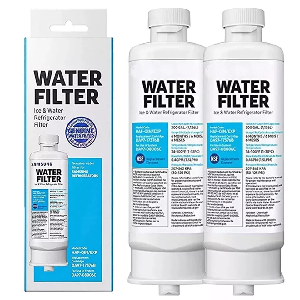 2 PACK Samsung DA97-17376B HAF-QIN/EXP REFRIGERATOR Water Filter