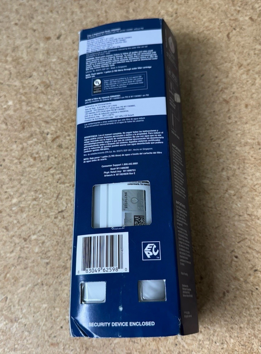 Everydrop by Whirlpool EDRARXD1 Refrigerator Water Filter A – Genuine OEM Ice &