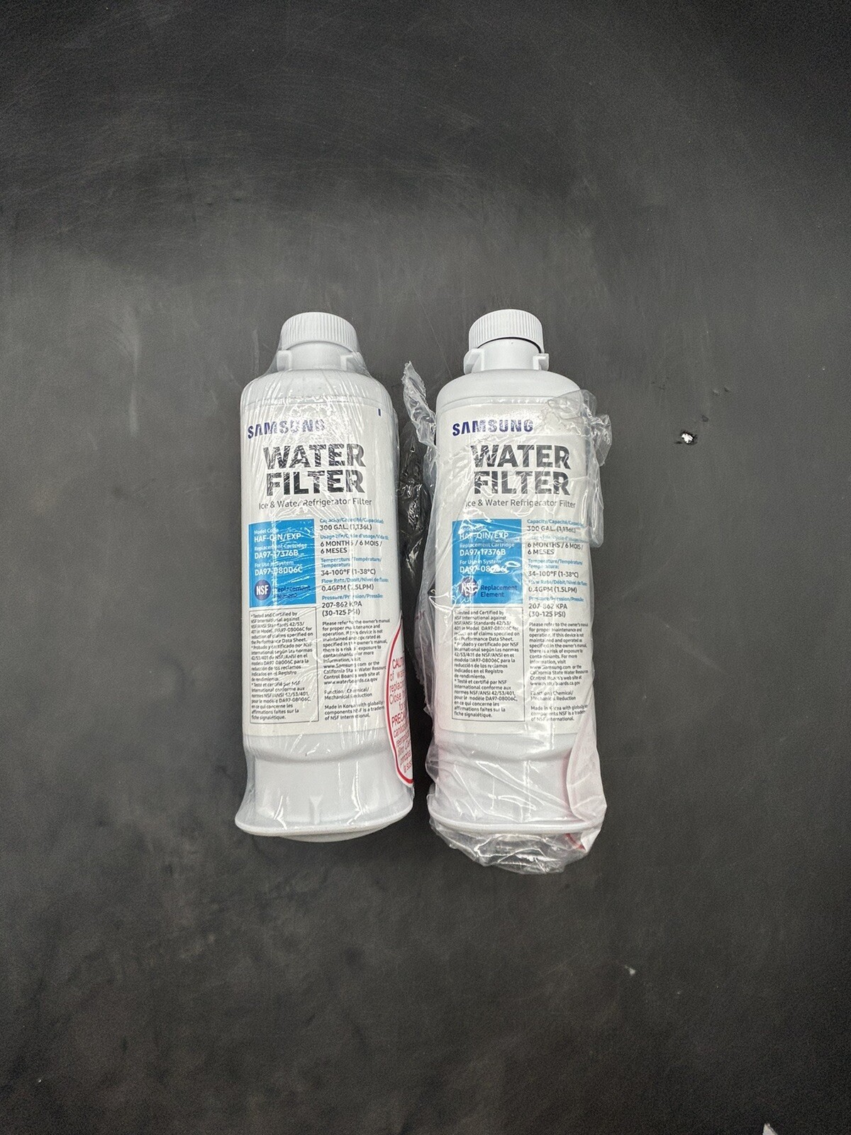 AUTHENTIC 2 PACKS of Samsung DA97-17376B Genuine Water Filter (OEM)