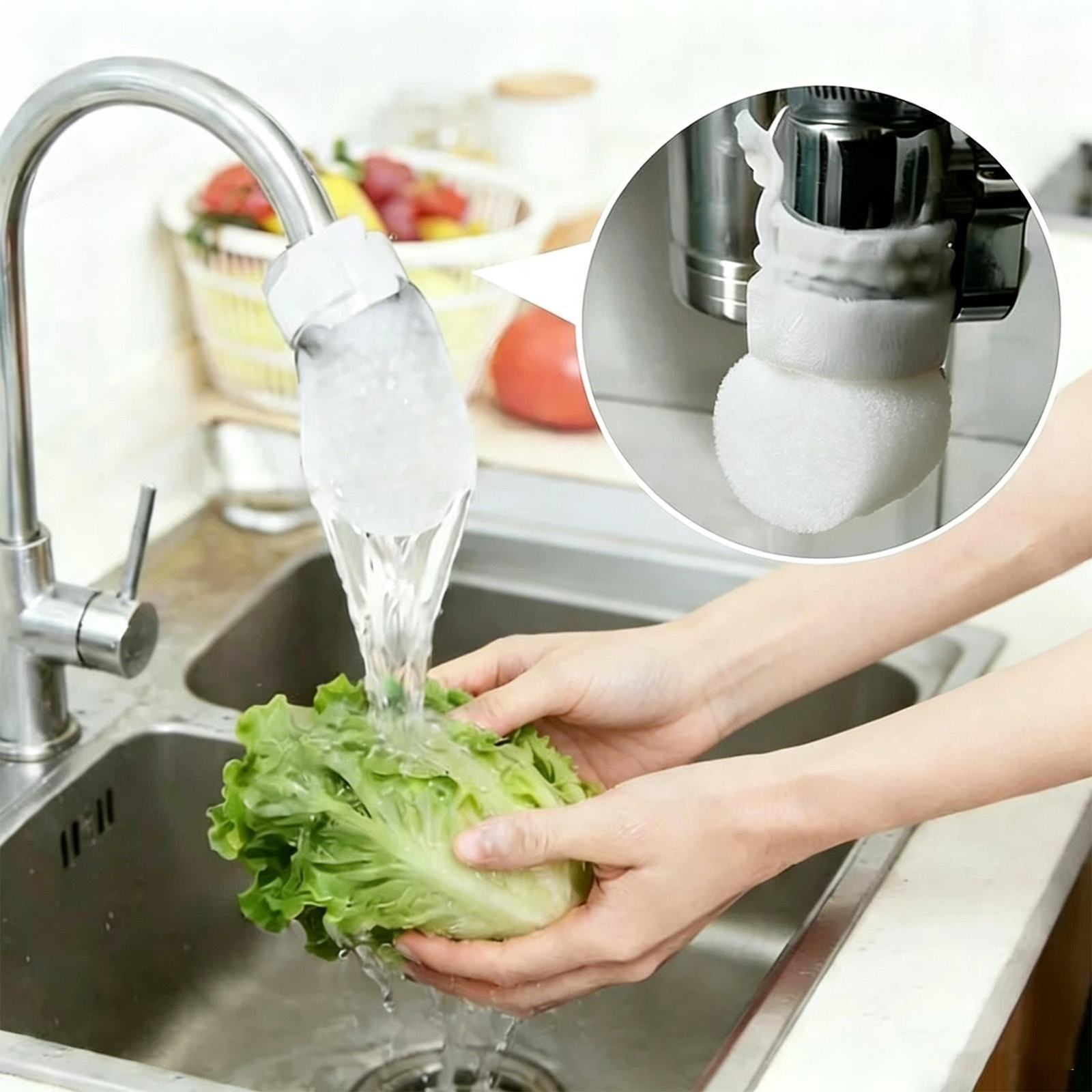 Faucet Filter Cotton Bag 30 Pieces Splash-Proof Kitchen Sink Faucet Filter Bag